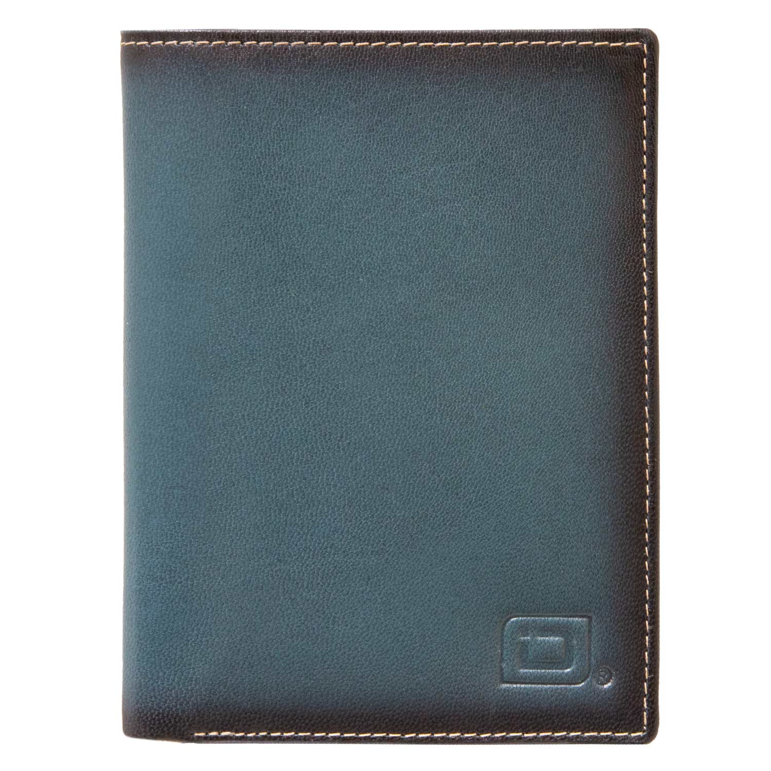RFID-Blocking Leather-Passport-Wallet-Blue