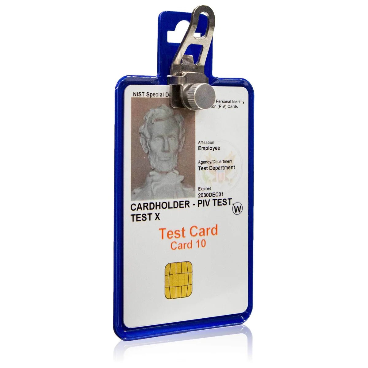 NEW - Magnetic Badge Holder - RFID Secure Badge Holder Genesis™ with BloxProx™ - Blue - IDSH1701 - blu