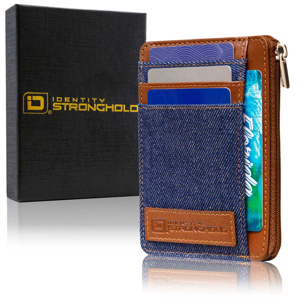 RFID Secure Ultimate Mini Wallet - Denim - IDSH7004 - den