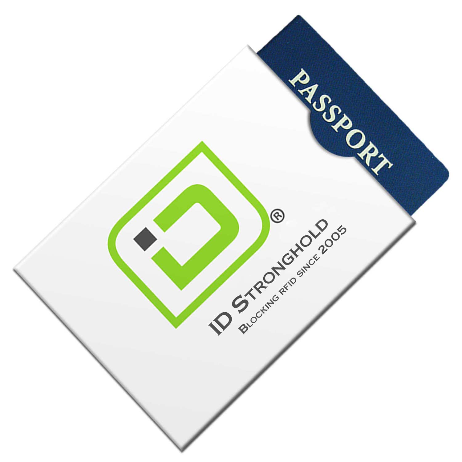 RFID Blocking ID Stronghold Logo Passport Sleeve Covers - 4 Pack - idshpp4pk