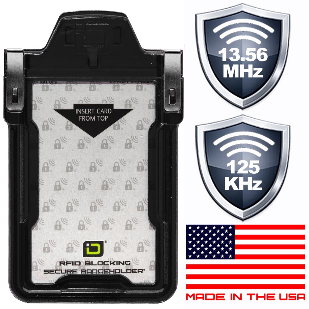 Vertical ID Badge Holder | RFID Prox & Smart Card Holder | ID