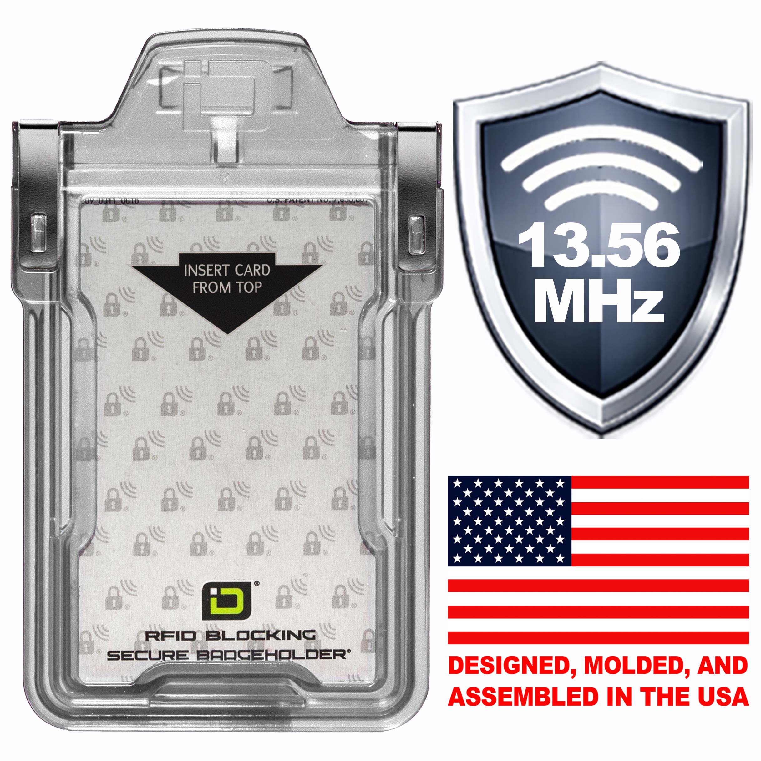 Vertical ID Card Holder | Secure ID Badge Case | ID Stronghold