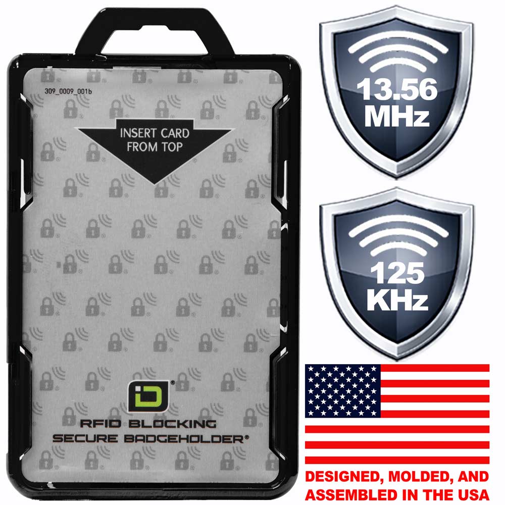Portrait ID Badge Holder | RFID BloxProx Badge Case | ID Stronghold