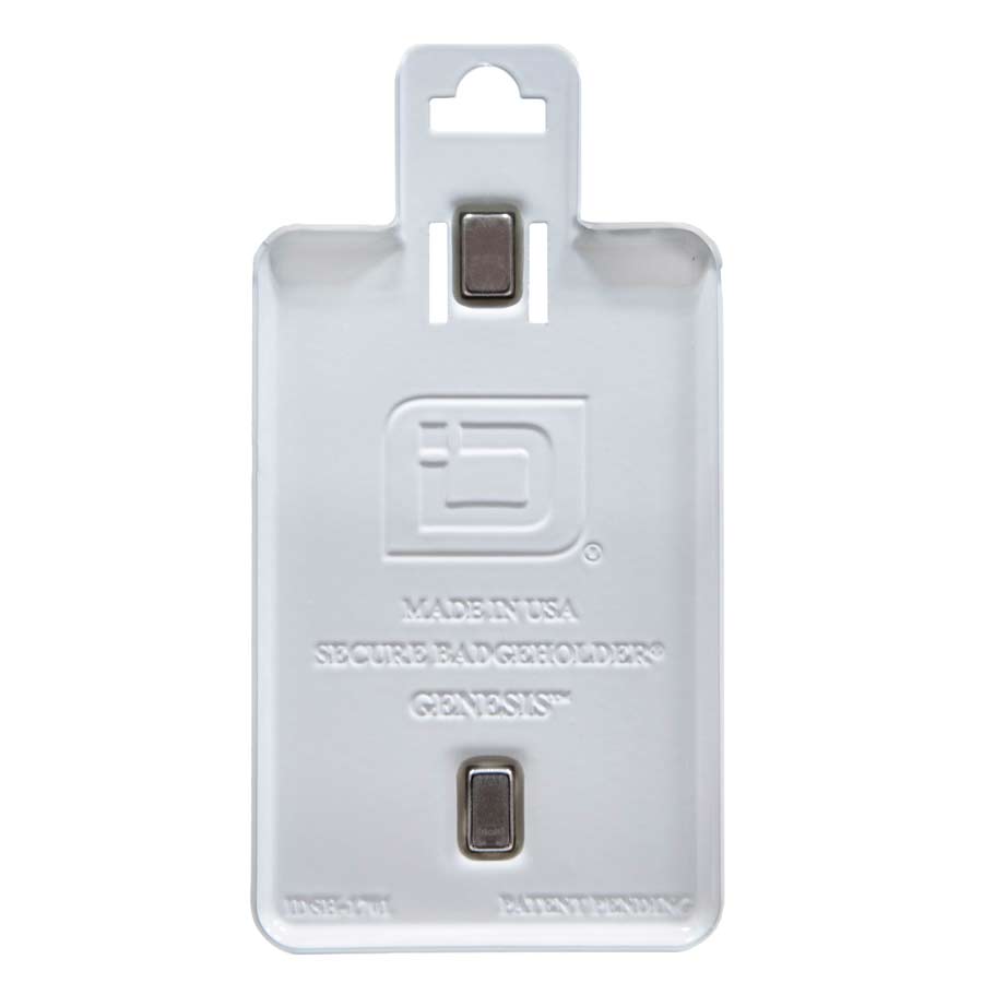 Genesis Magnetic Badge Holder Shielding Plate - Replacement Part - White - IDSH1701 - plt - wht