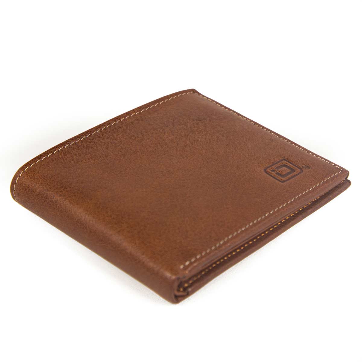 Men's RFID Wallet - Men's Italian Leather Bifold Wallet - Light Brown - IDSH7304 - ltbrn