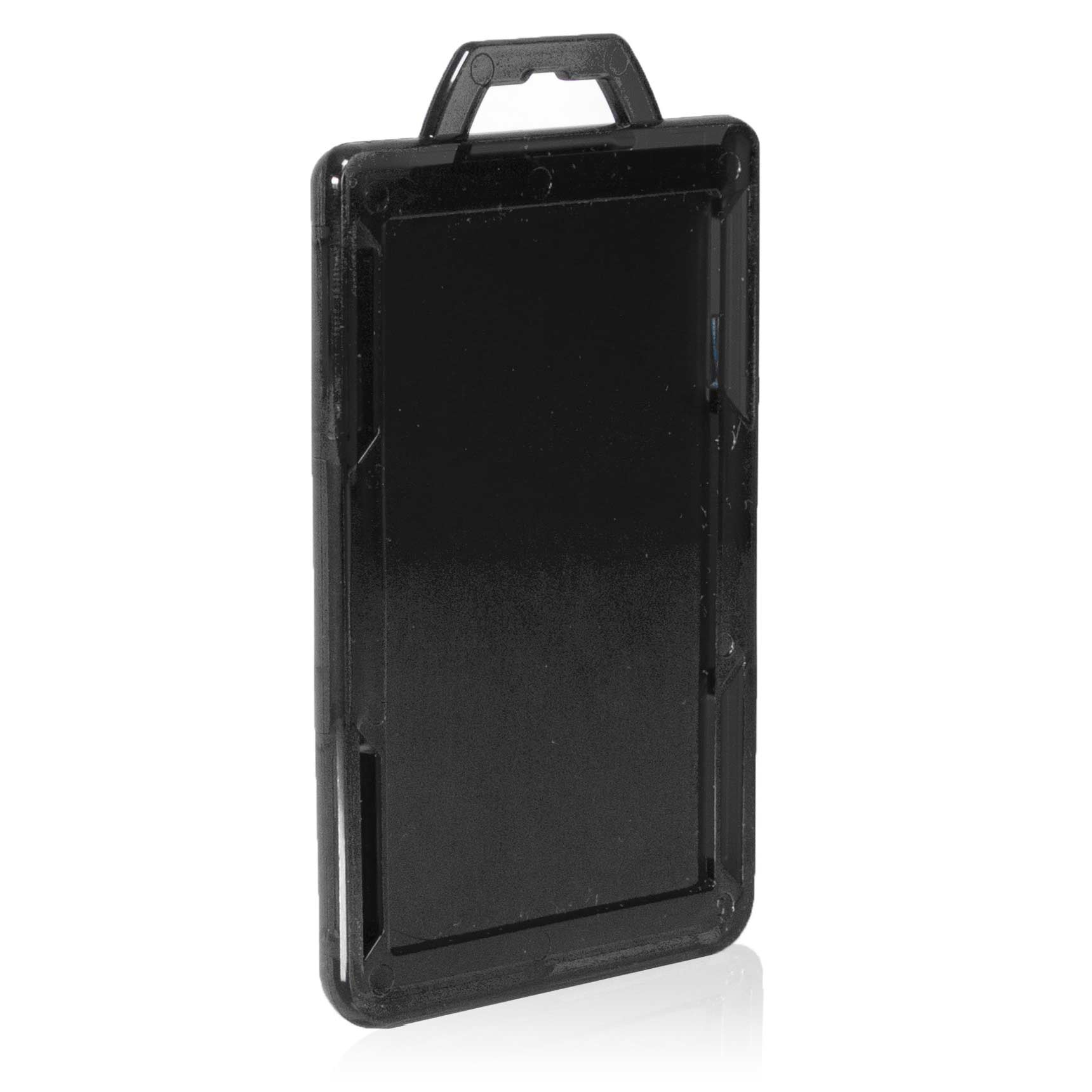Secure Badge Holder Lite ™ Vertical 1 ID Card Holder - Black - IDSH9001 - 001B - Blk