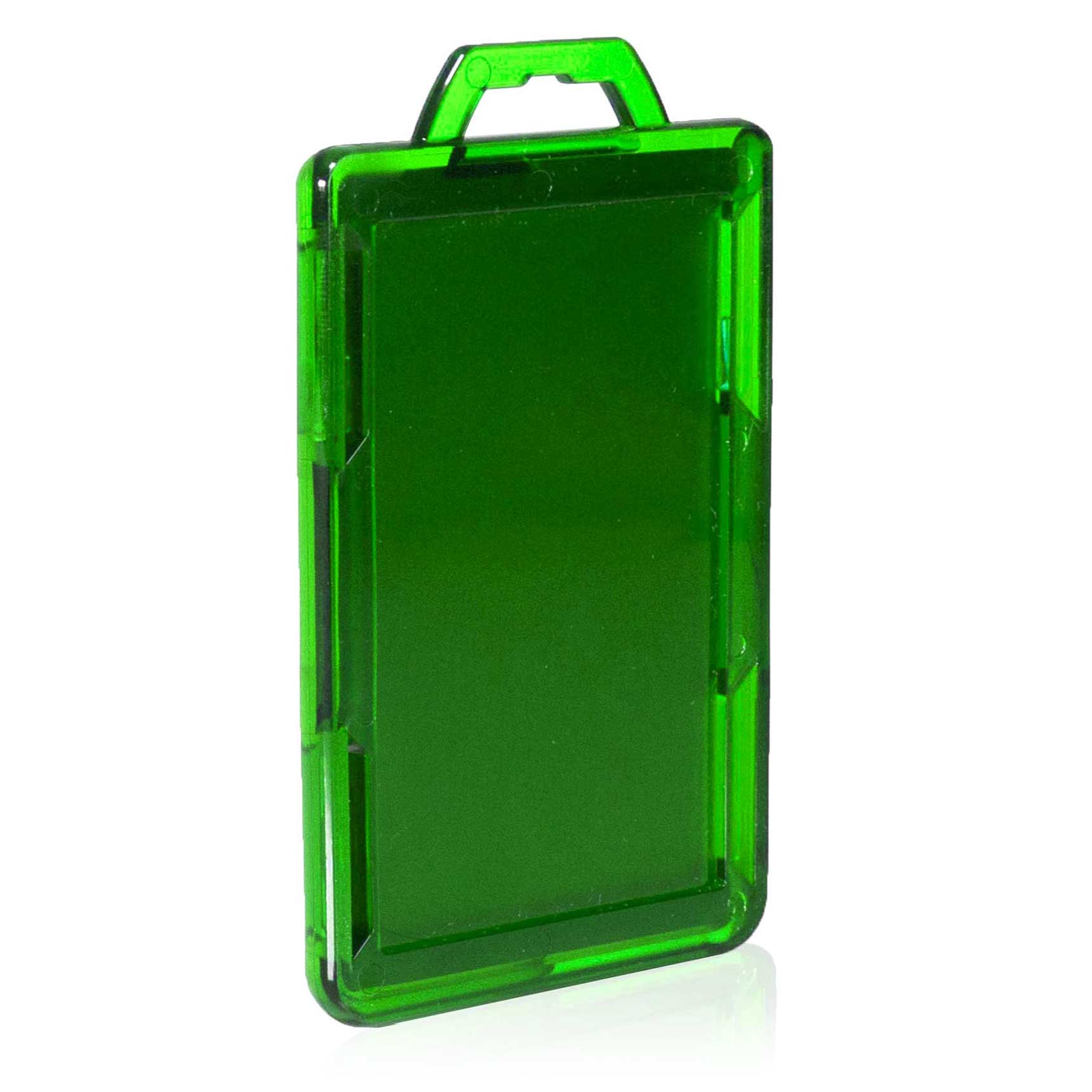 Secure Badge Holder Lite ™ Vertical 1 ID Card Holder - Green - IDSH9001 - 001B - Grn