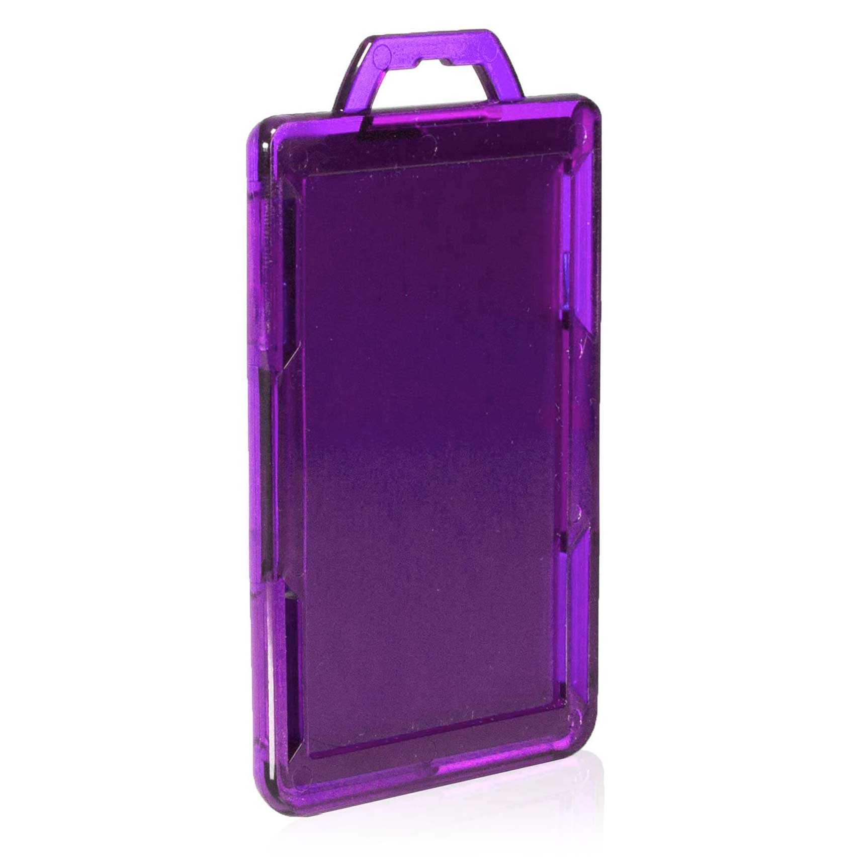 Secure Badge Holder Lite ™ Vertical 1 ID Card Holder - Purple - IDSH9001 - 001B - Pur