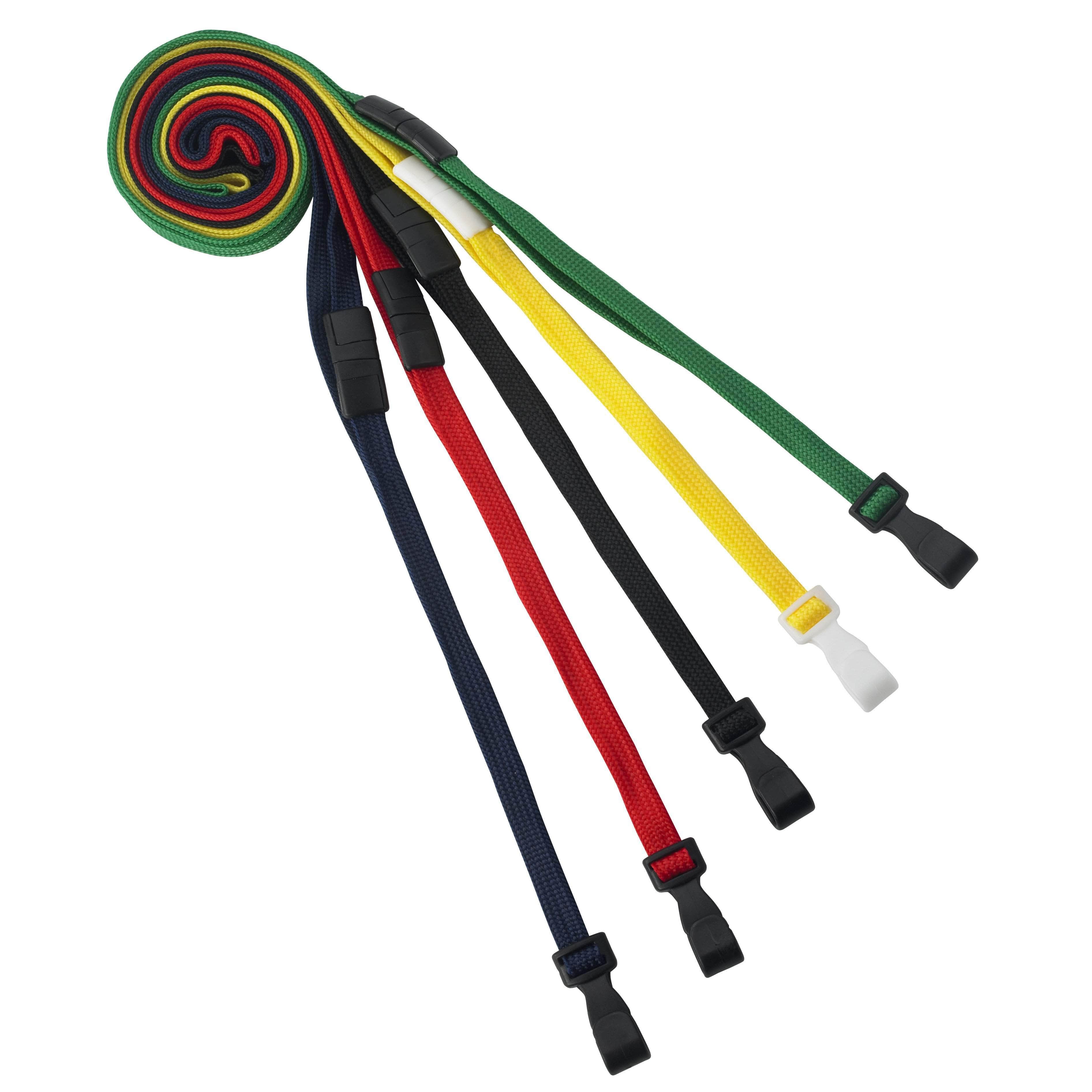 36 " Breakaway Lanyard for ID Badge Holders - Black - IDSH1008 - Blk