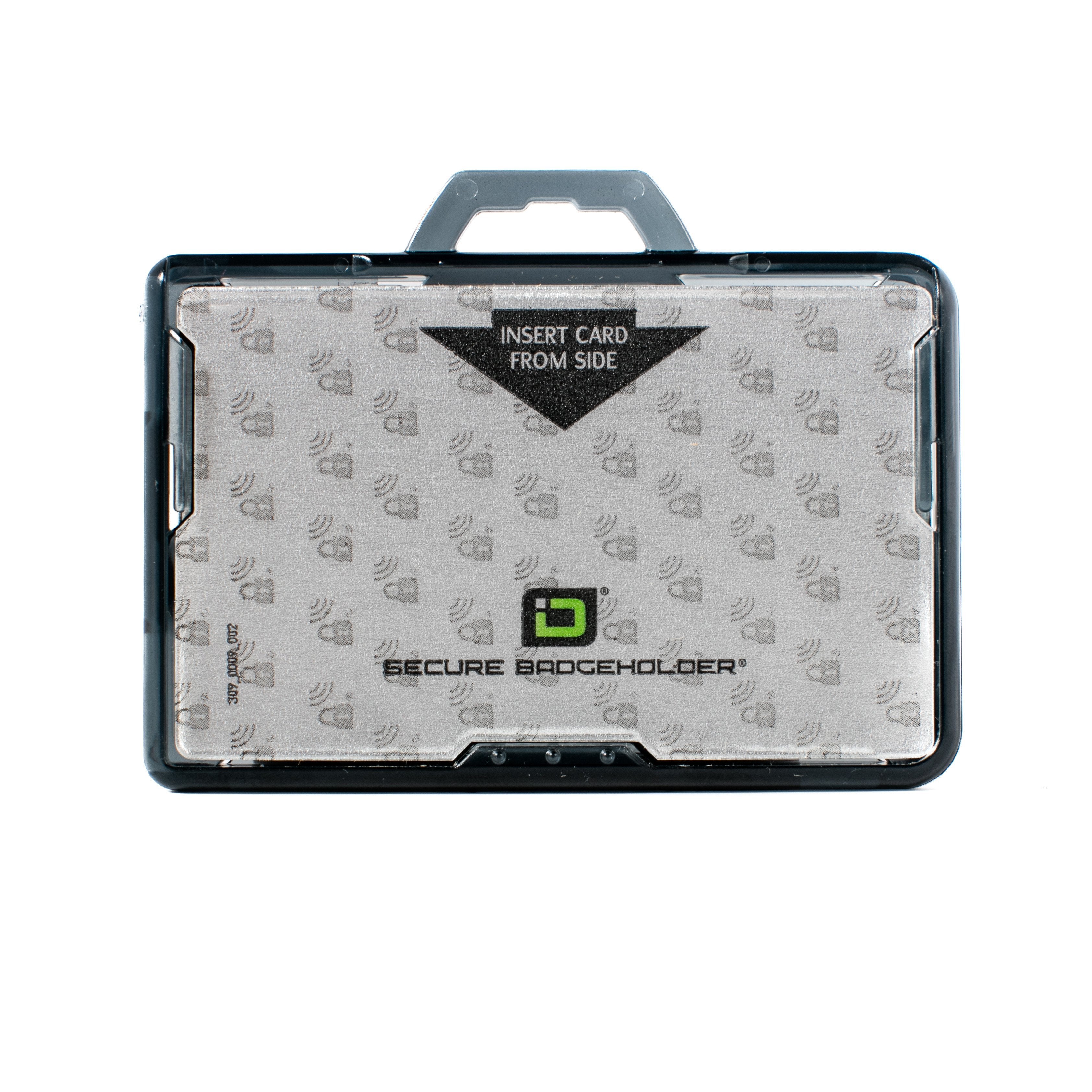 Secure Badge Holder DuoLite ® Horizontal 2 ID Card Holder - Black - IDSH2004 - 002B - Blk
