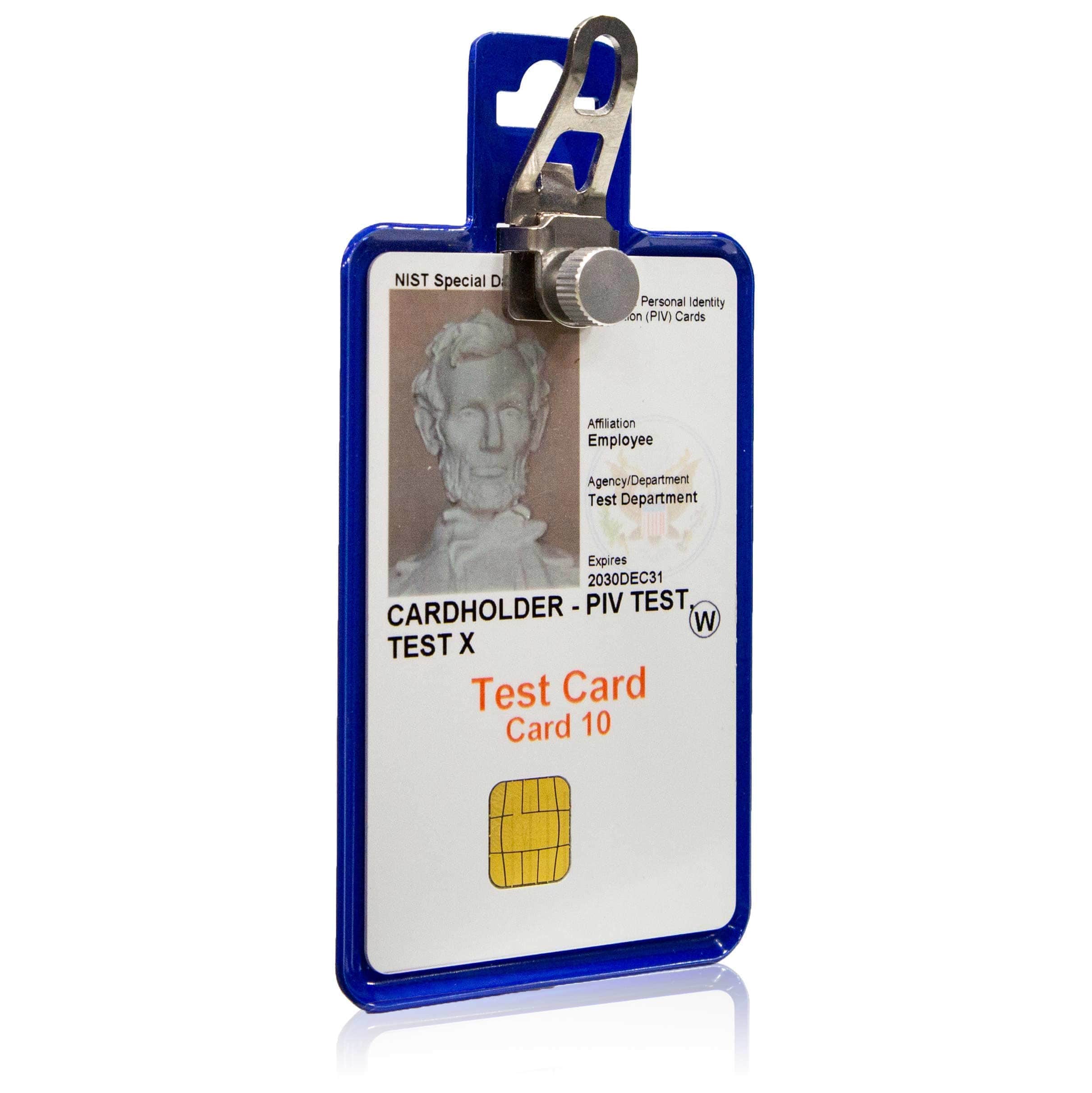 NEW - Magnetic Badge Holder - RFID Secure Badge Holder Genesis™ with BloxProx™ - Blue - IDSH1701 - blu