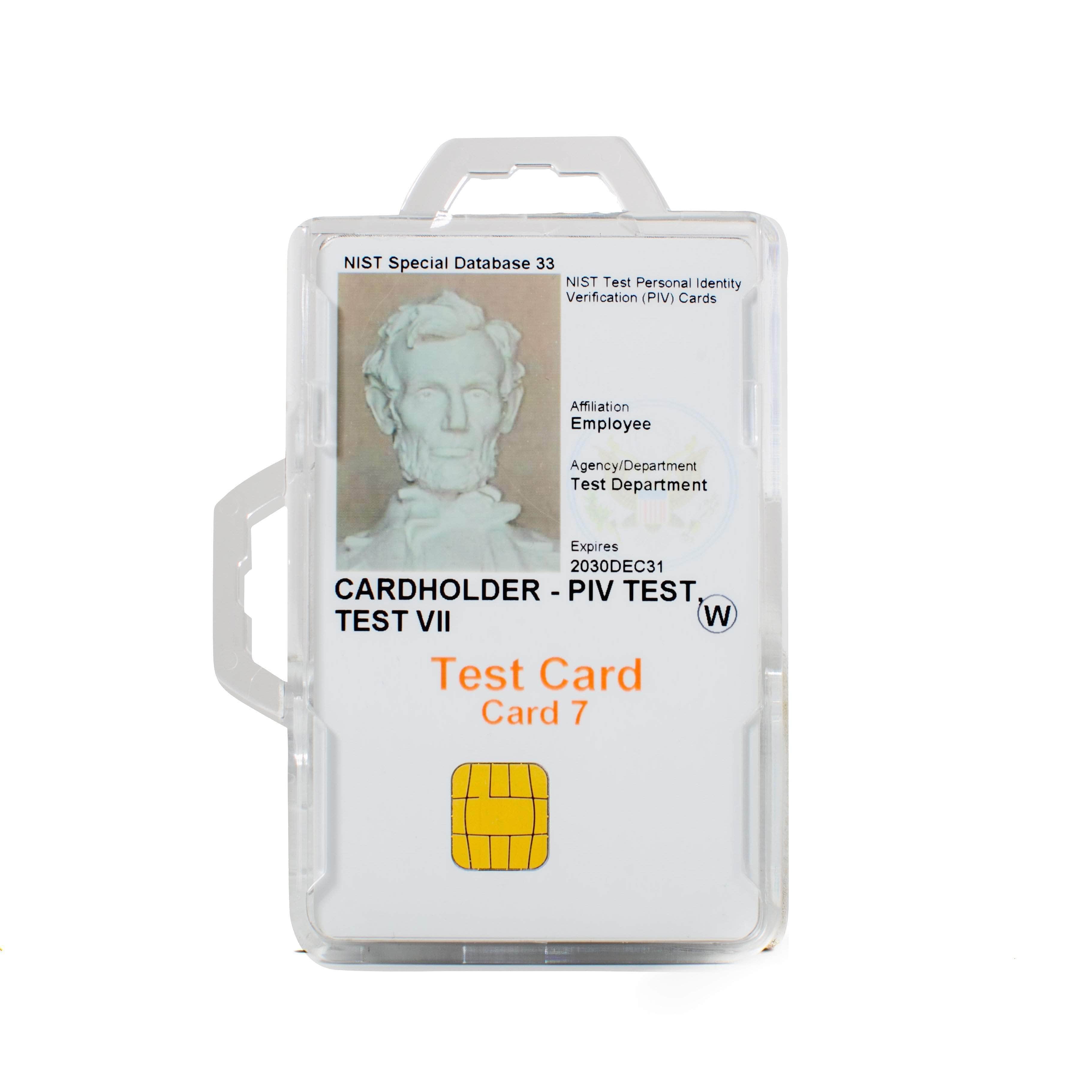 Secure Badge Holder DuoLite ® Dual Hook 2 ID Card Holder - Clear - IDSH2004 - 003B - Clr