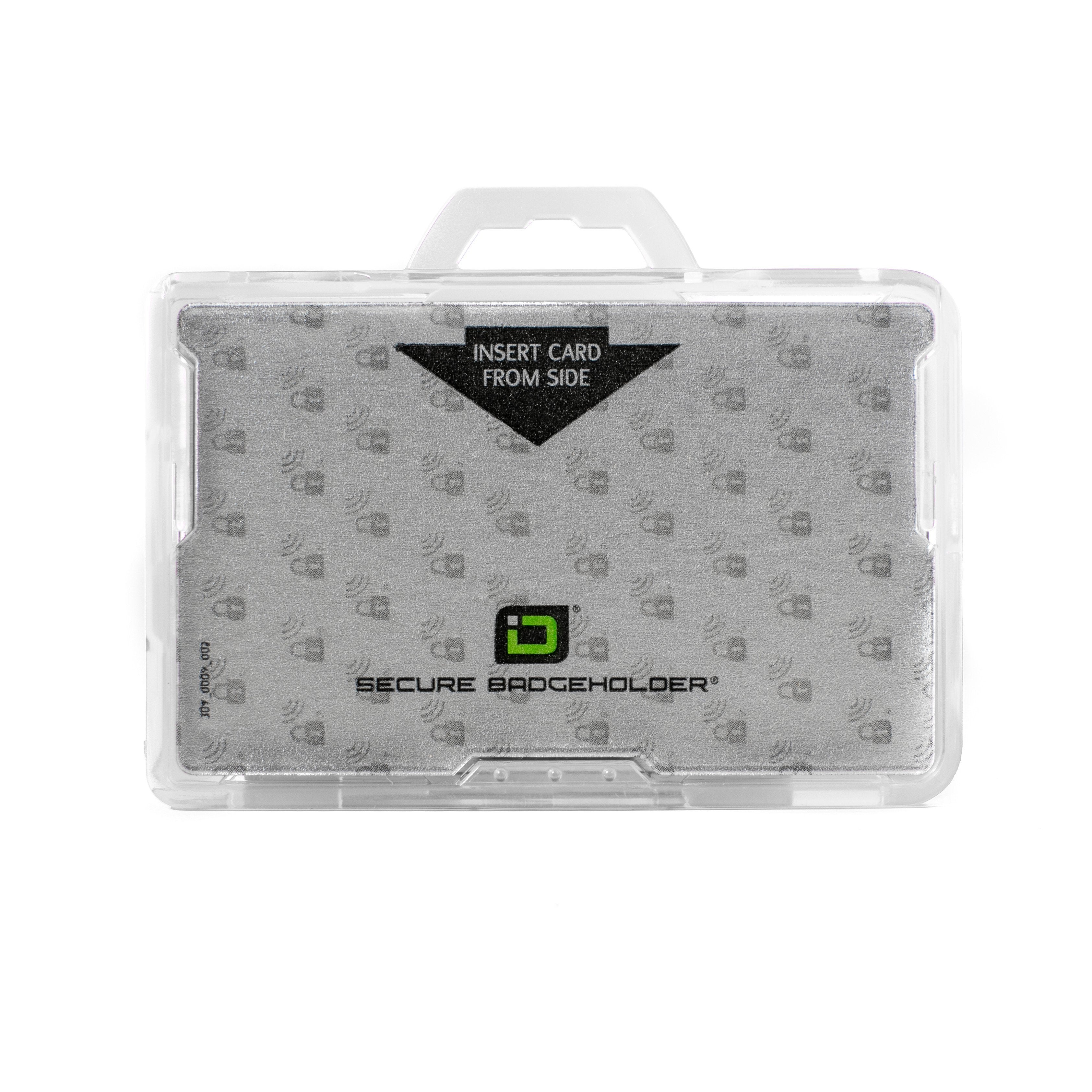 Secure Badge Holder DuoLite ® Horizontal 2 ID Card Holder - Clear - IDSH2004 - 002B - Clr