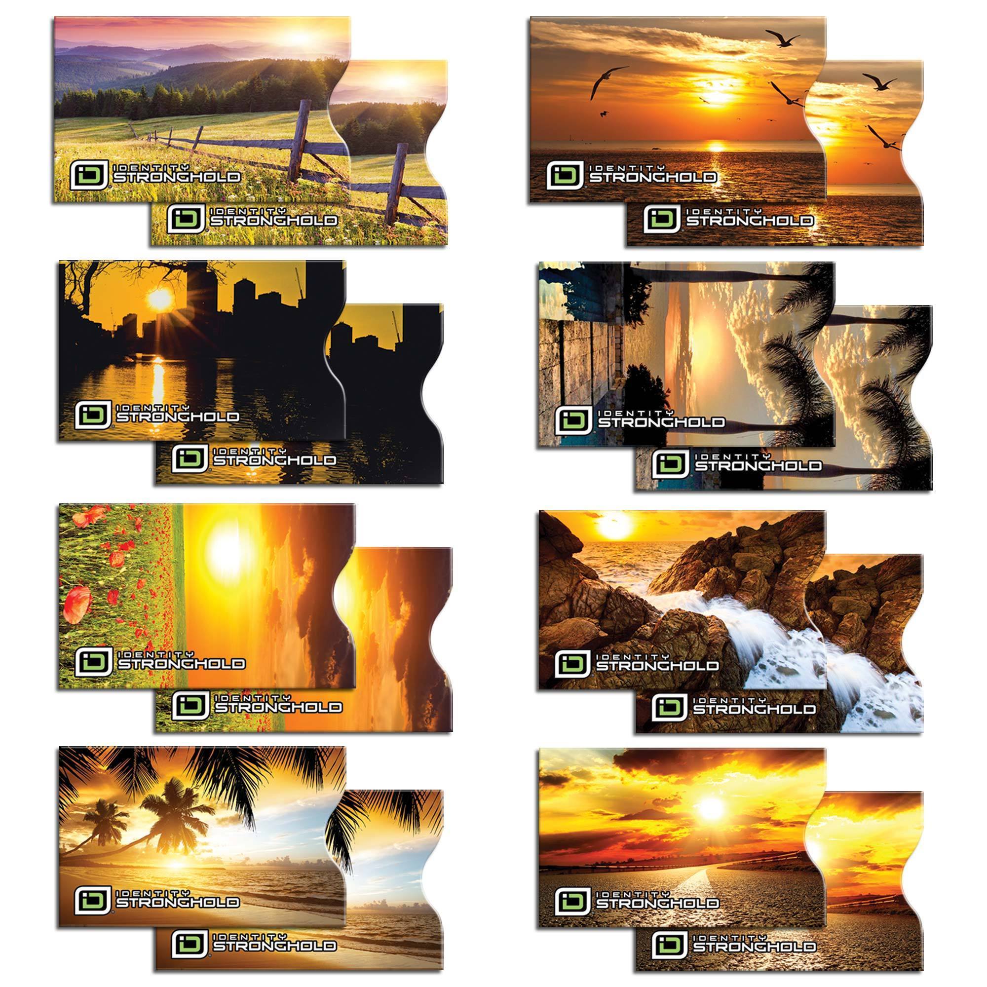 RFID Blocking Sunsets Credit Card Sleeves - 16 Pack - suncc16pk