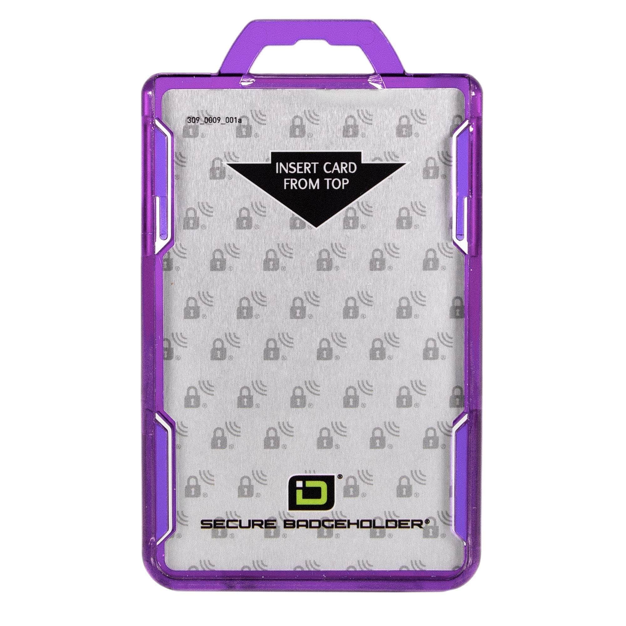 IDSH2004-001B-ID-Stronghold-Purple-DuoLite-Vertical-2-Card-Holder-Front