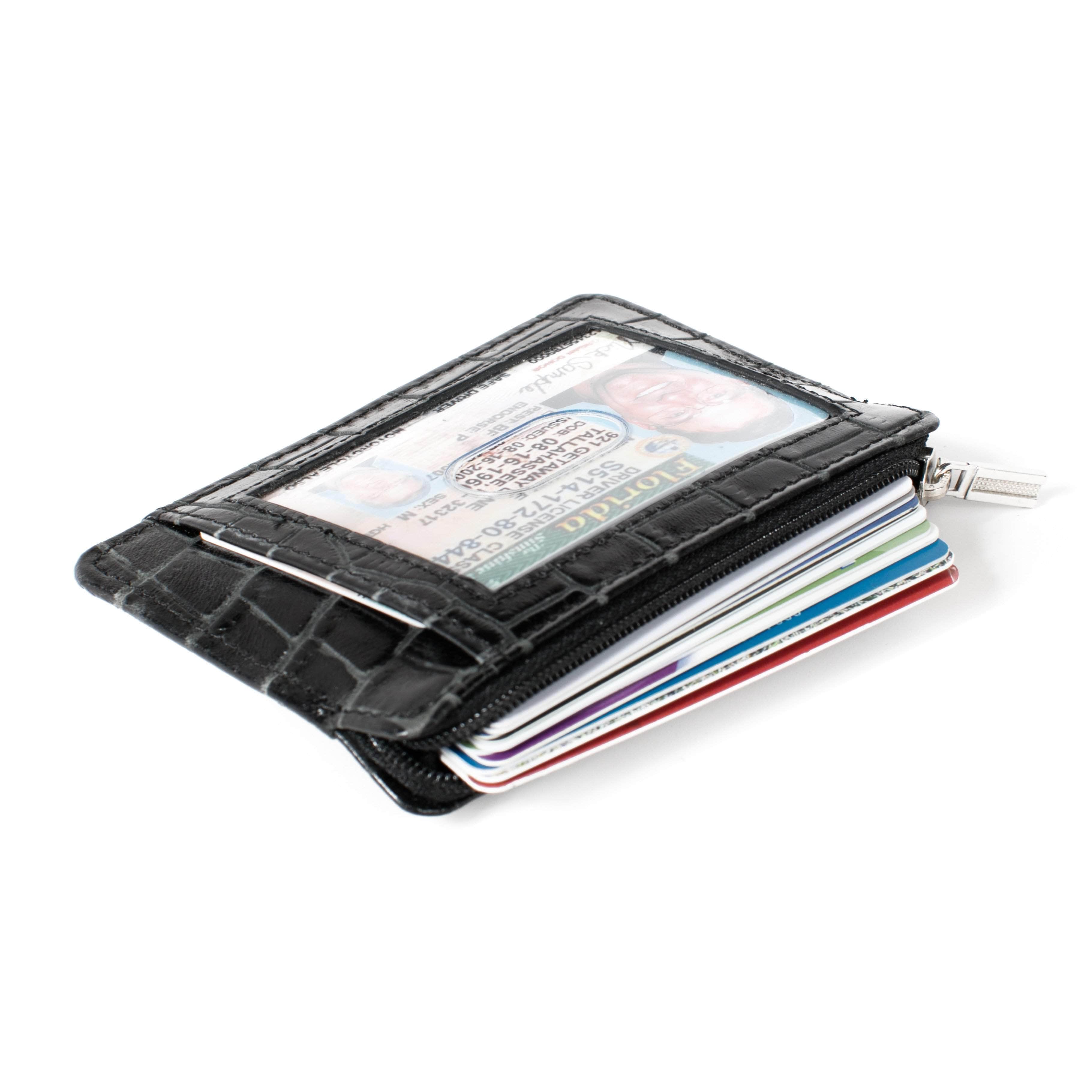 ID Stronghold Mini's Wallet RFID Wallet Mini - Croco Embossed