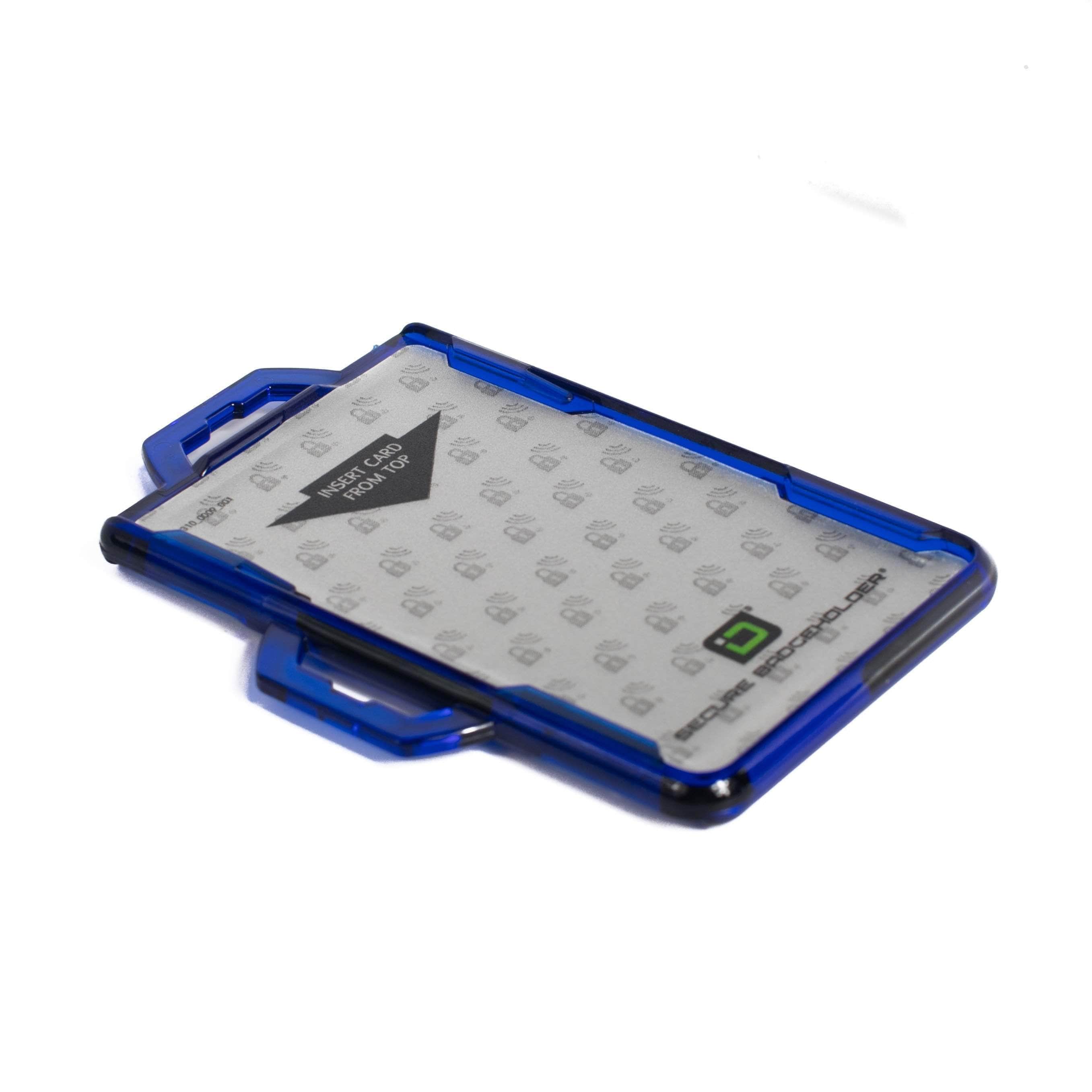 Secure Badge Holder DuoLite ® Dual Hook 2 ID Card Holder - Blue - IDSH2004 - 003B - Blu