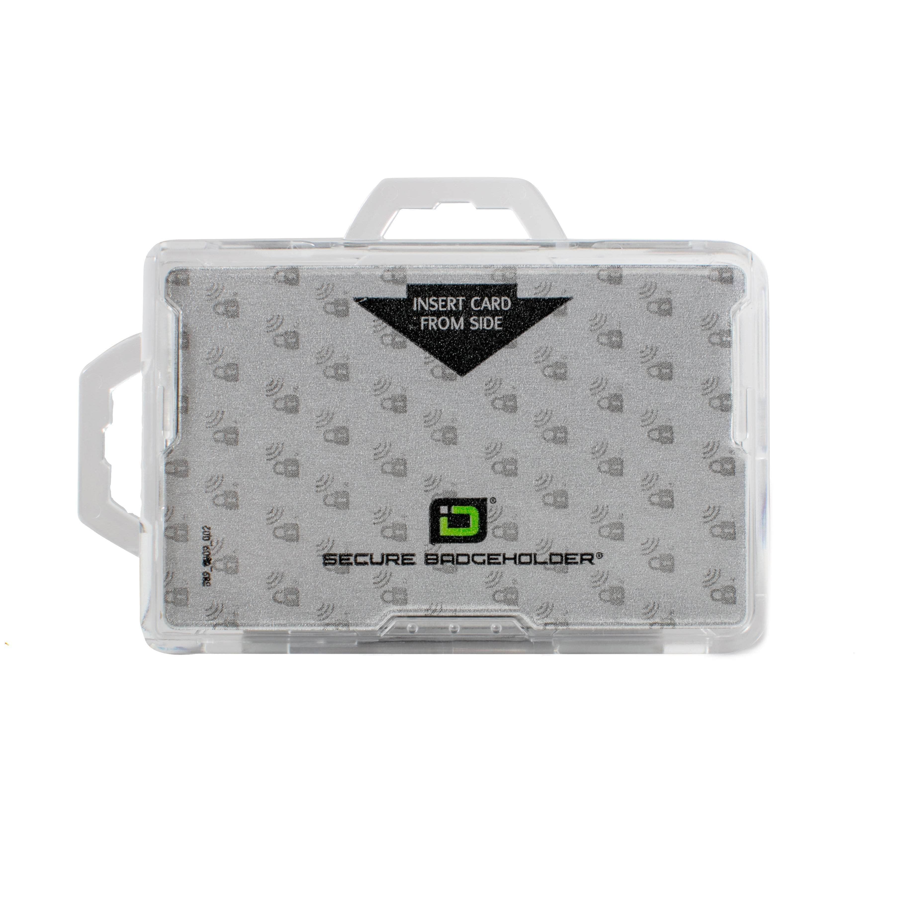Secure Badge Holder DuoLite ® Dual Hook 2 ID Card Holder - Clear - IDSH2004 - 003B - Clr
