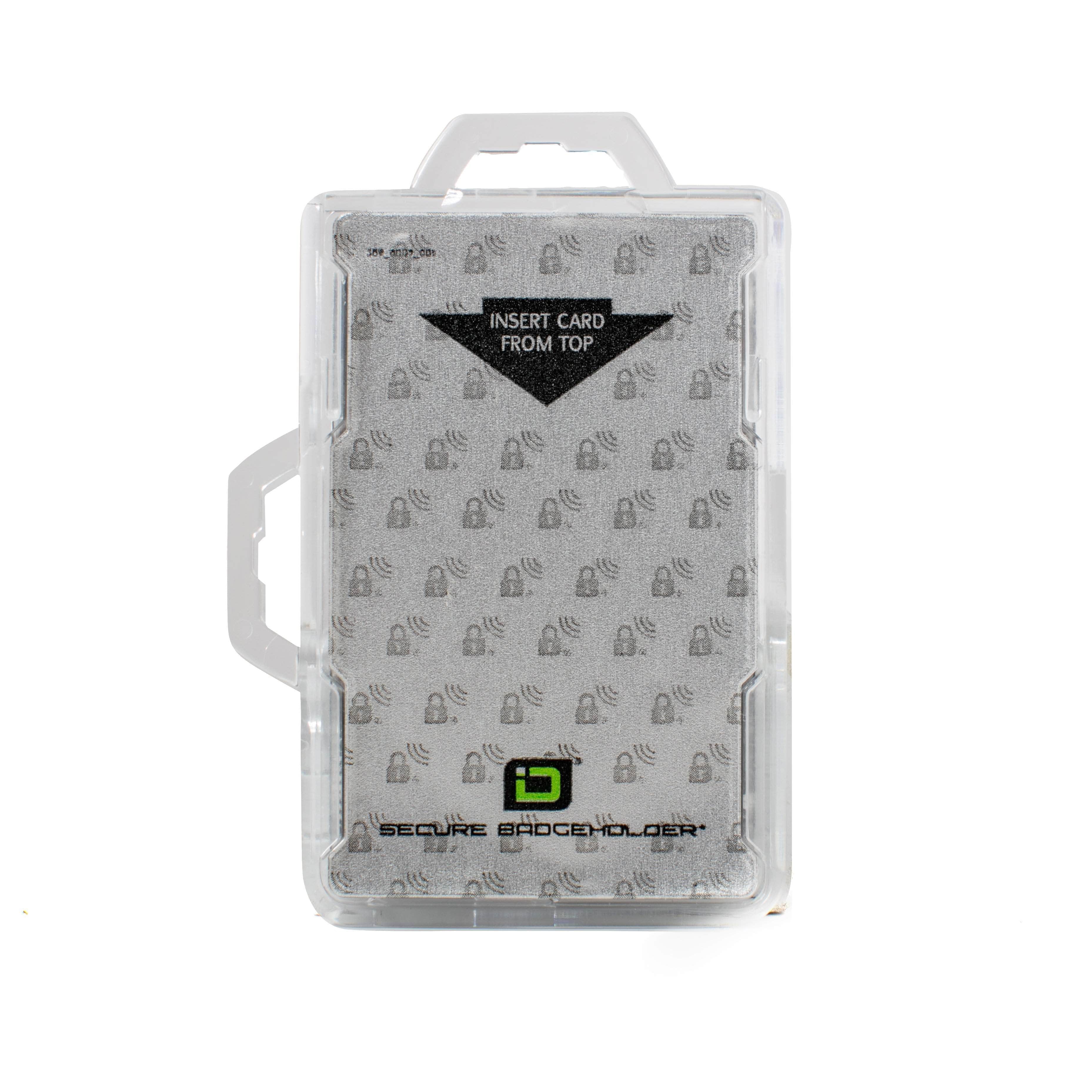 Secure Badge Holder DuoLite ® Dual Hook 2 ID Card Holder - Clear - IDSH2004 - 003B - Clr