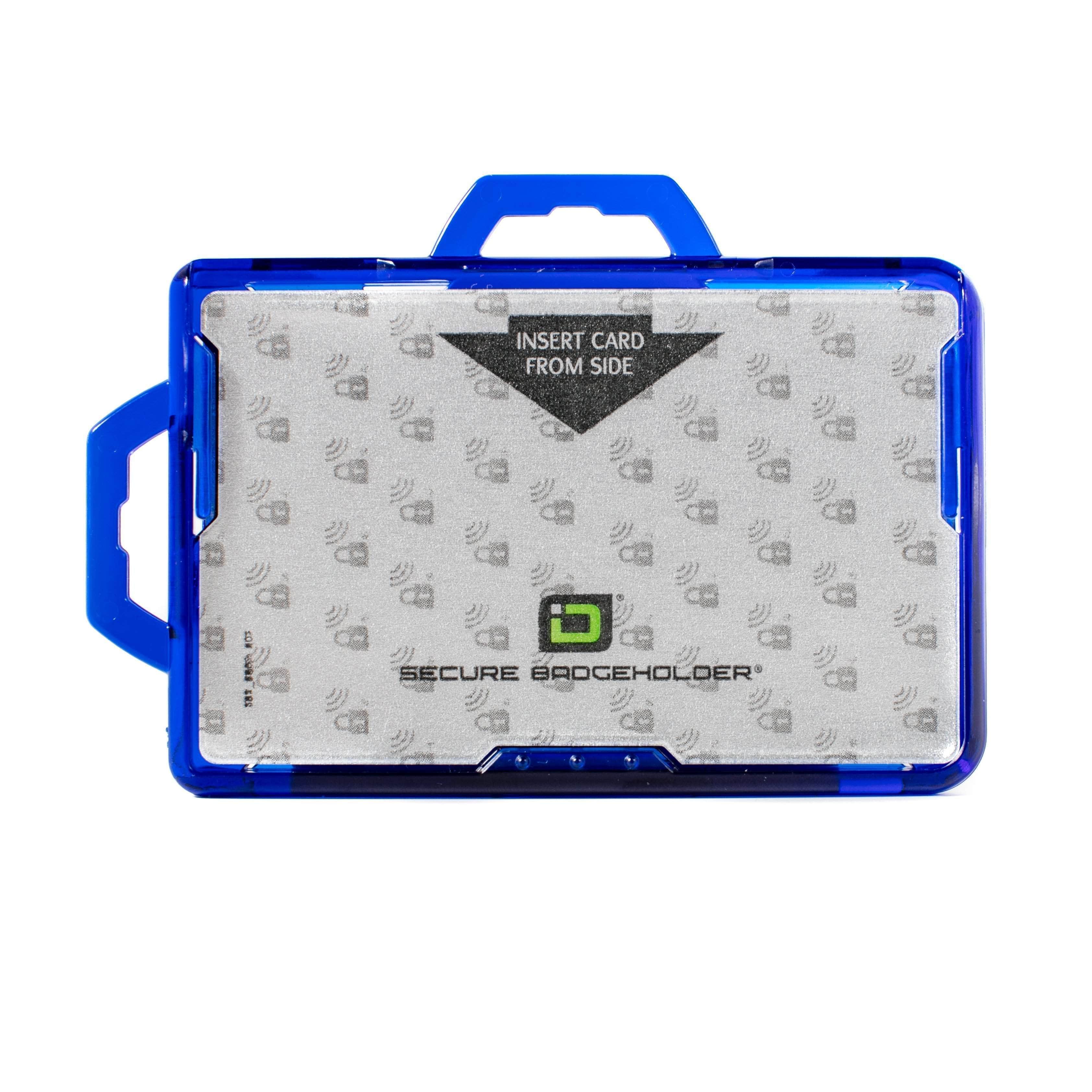 Secure Badge Holder DuoLite ® Dual Hook 2 ID Card Holder - Blue - IDSH2004 - 003B - Blu