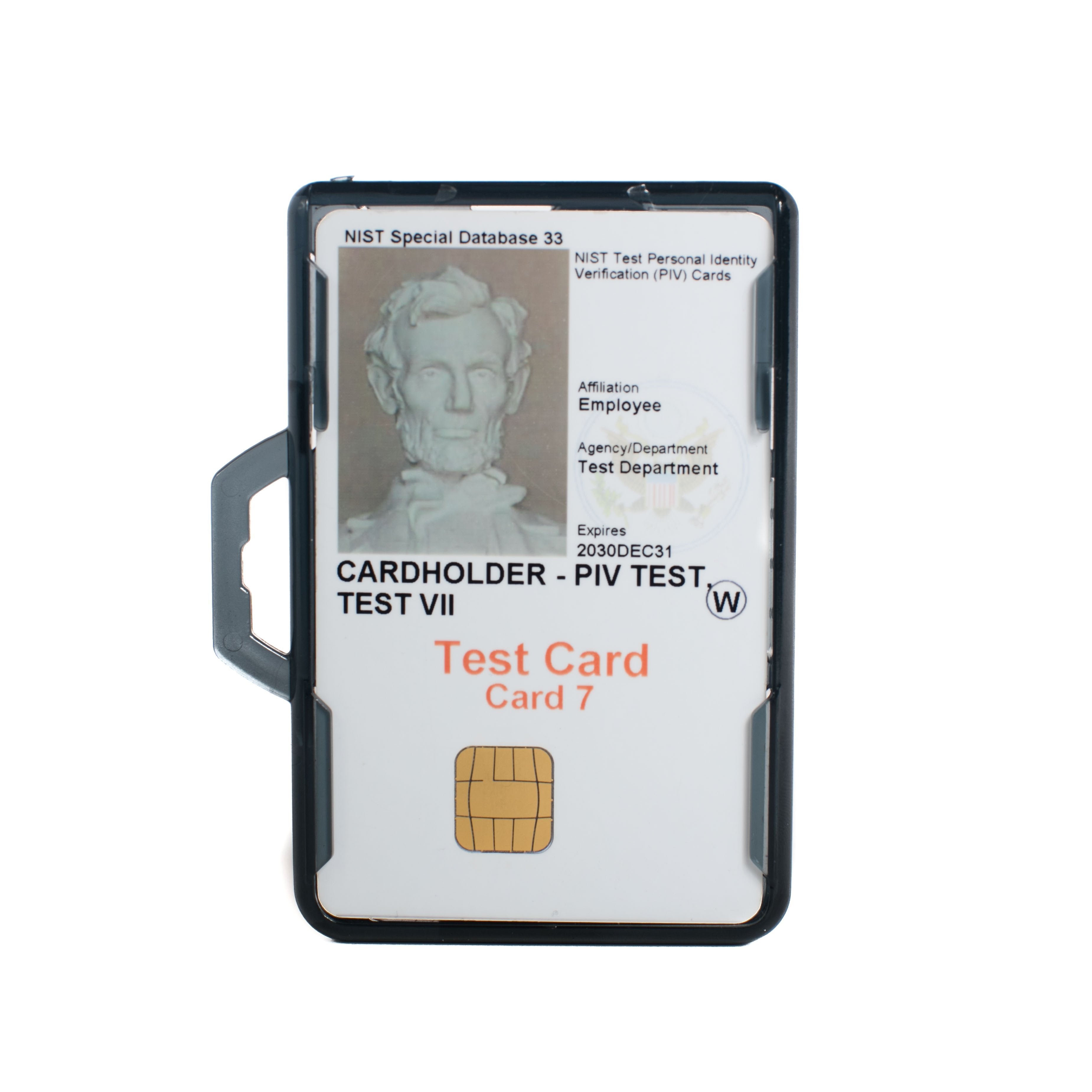 Secure Badge Holder DuoLite ® Horizontal 2 ID Card Holder - Black - IDSH2004 - 002B - Blk