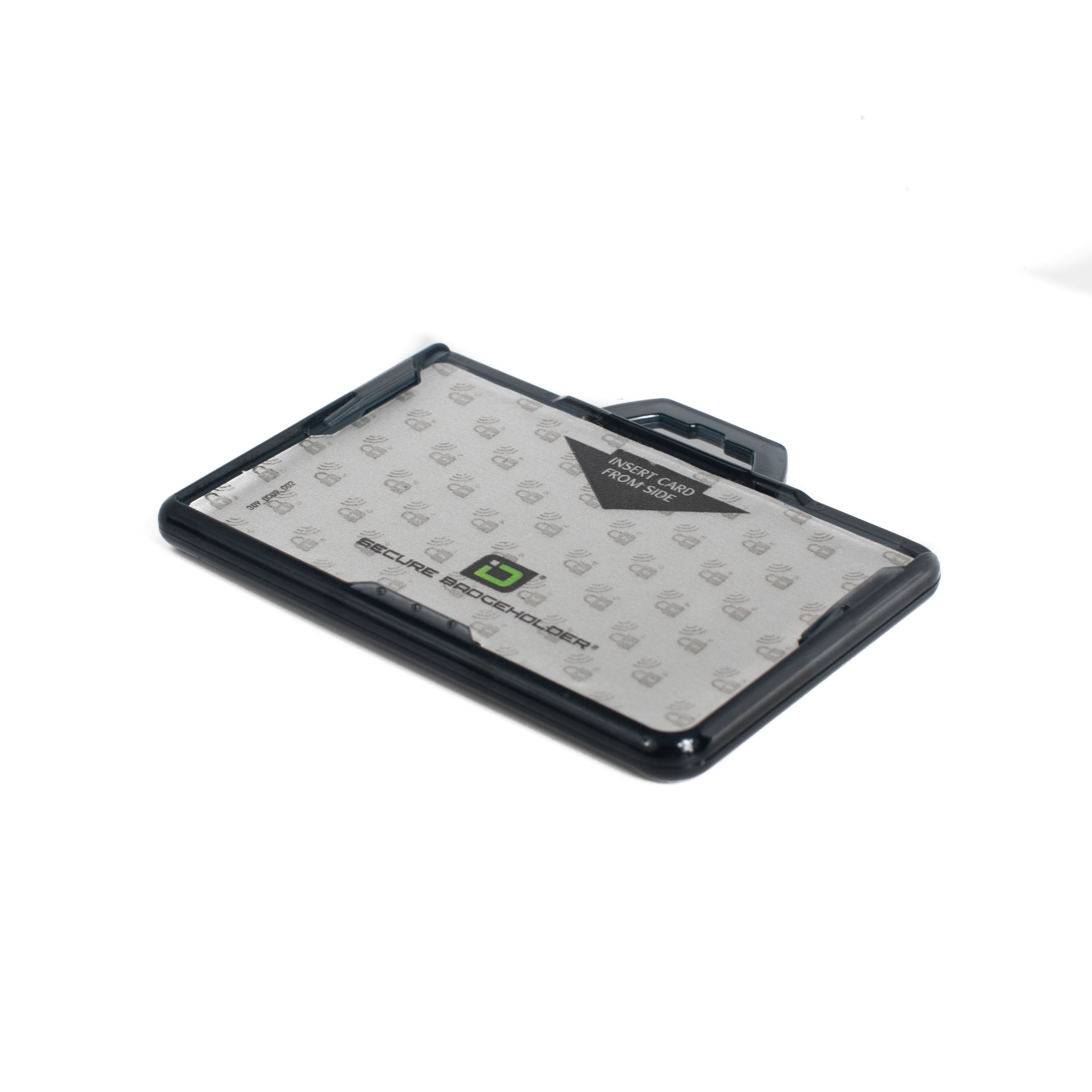 Secure Badge Holder DuoLite ® Horizontal 2 ID Card Holder - Black - IDSH2004 - 002B - Blk