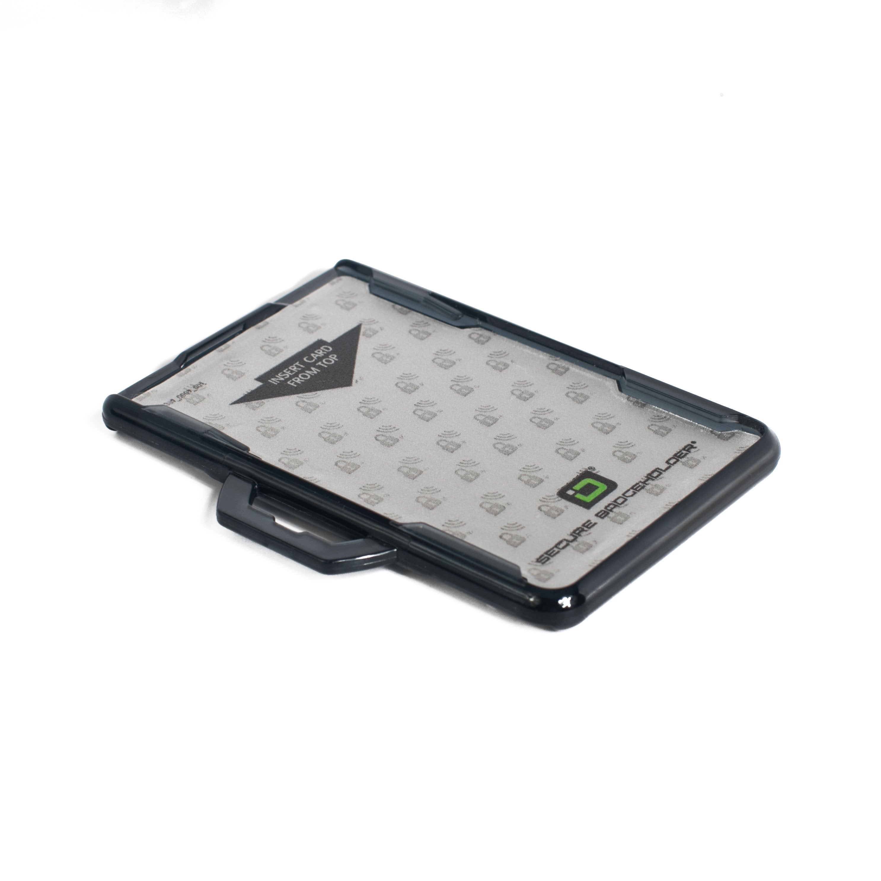 Secure Badge Holder DuoLite ® Horizontal 2 ID Card Holder - Black - IDSH2004 - 002B - Blk