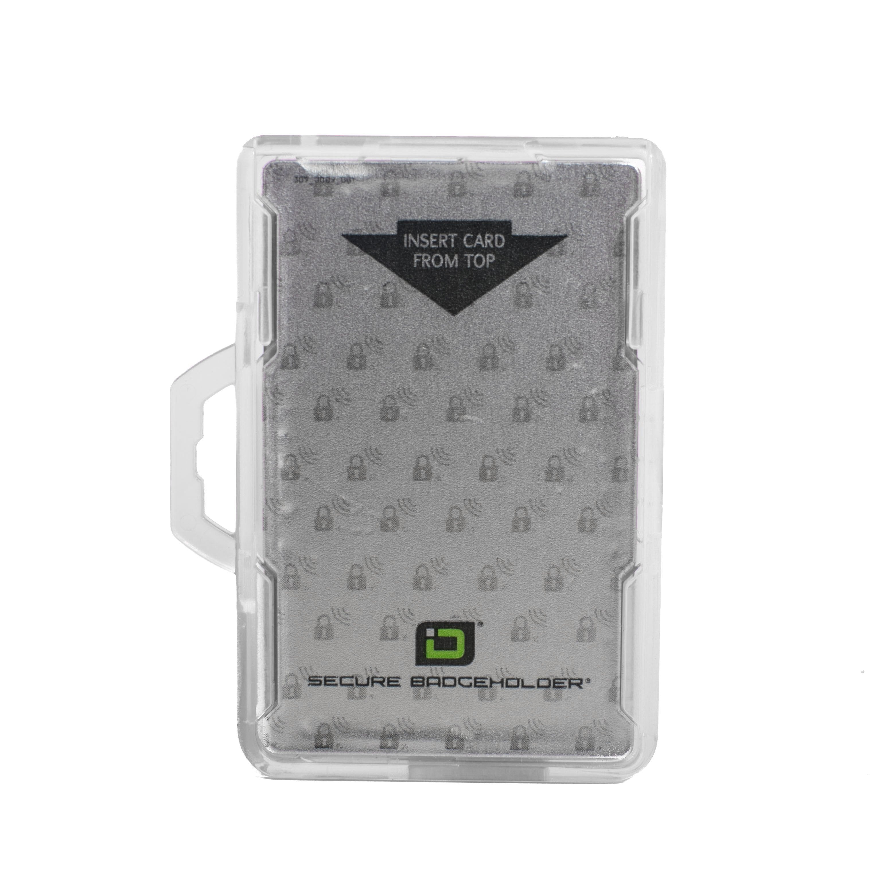 Secure Badge Holder DuoLite ® Horizontal 2 ID Card Holder - Clear - IDSH2004 - 002B - Clr