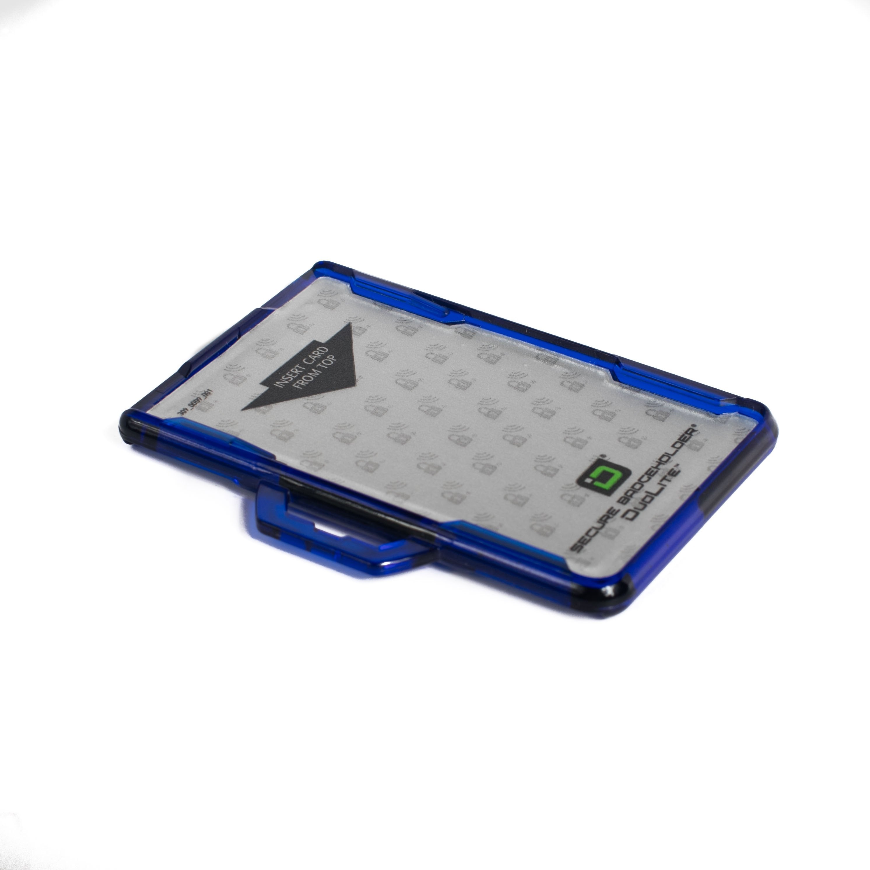 Secure Badge Holder DuoLite ® Horizontal 2 ID Card Holder - Clear - IDSH2004 - 002B - Clr