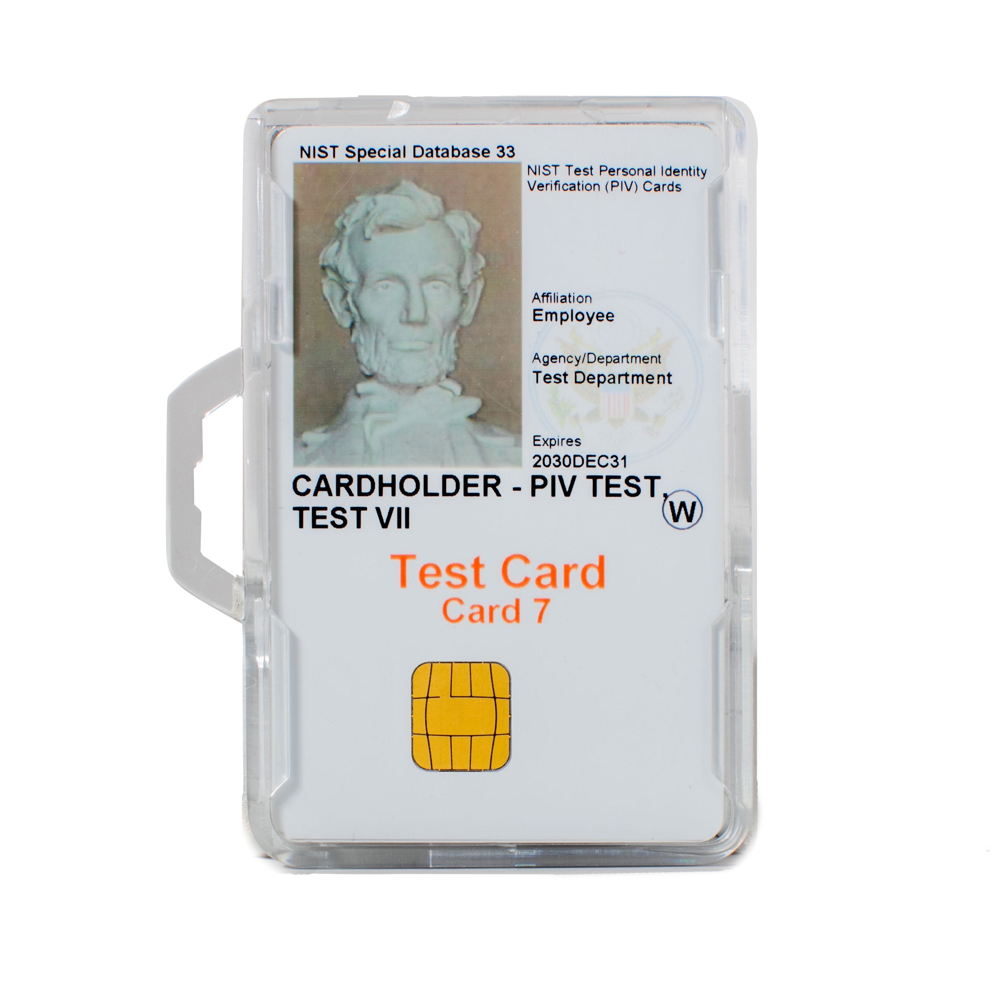Secure Badge Holder DuoLite ® Horizontal 2 ID Card Holder - Clear - IDSH2004 - 002B - Clr