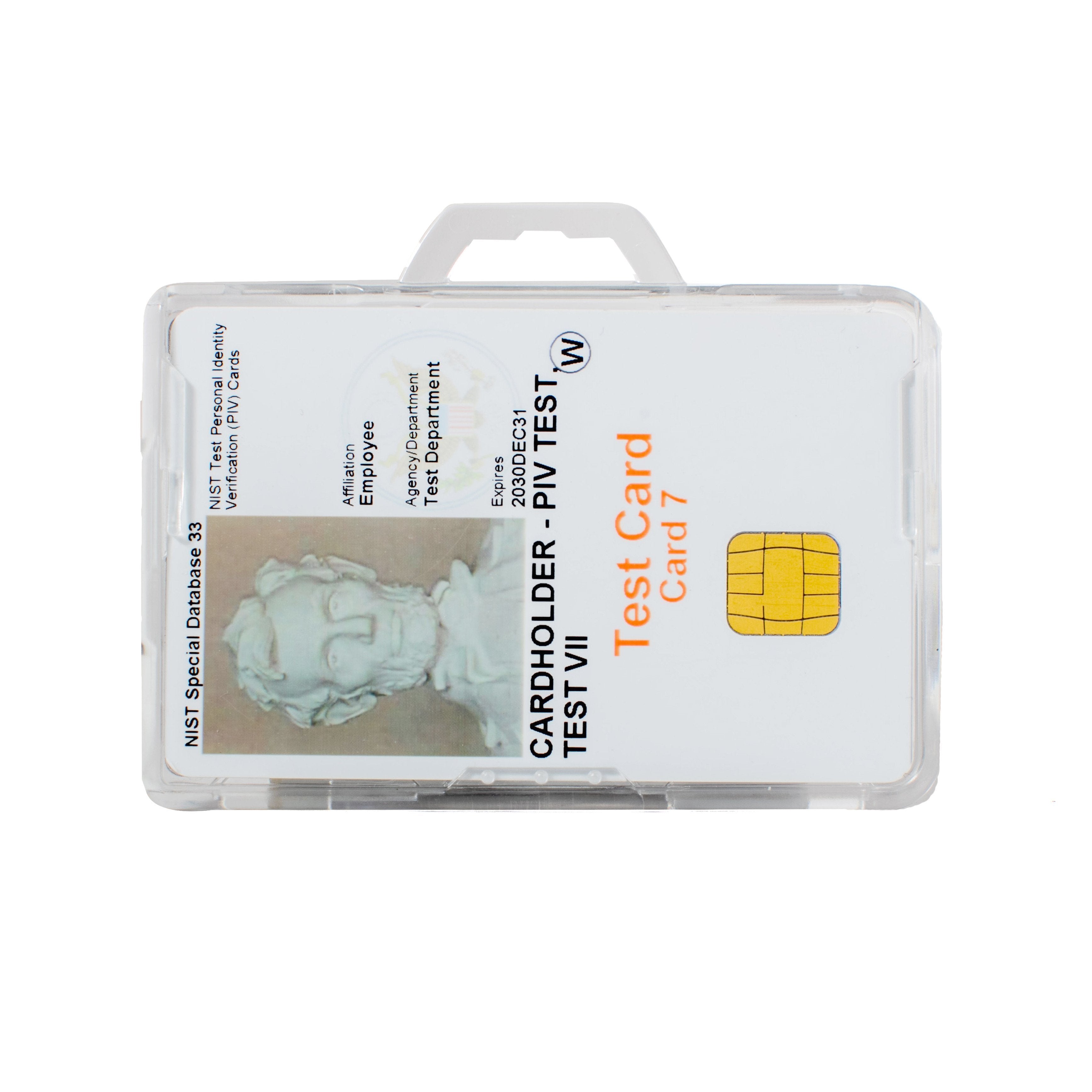 Secure Badge Holder DuoLite ® Horizontal 2 ID Card Holder - Clear - IDSH2004 - 002B - Clr