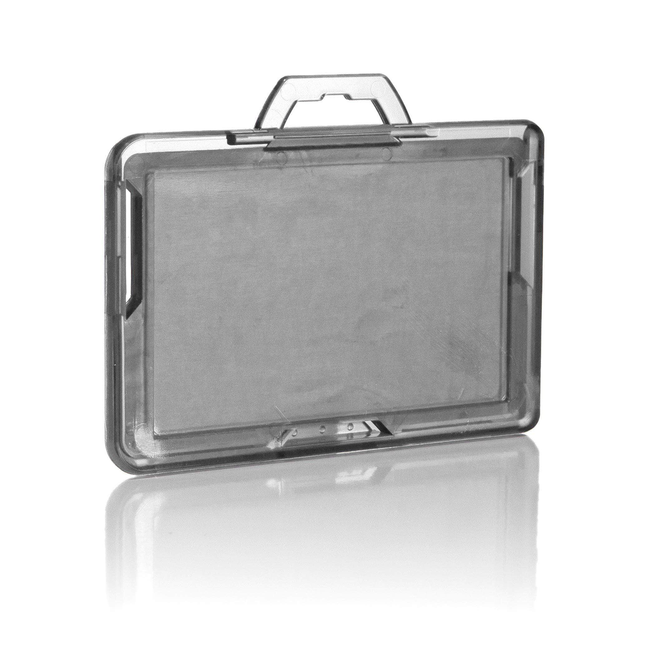 Secure Badge Holder Lite ™ Landscape 1 ID Card Holder - Clear - IDSH9001 - 002B - Clr