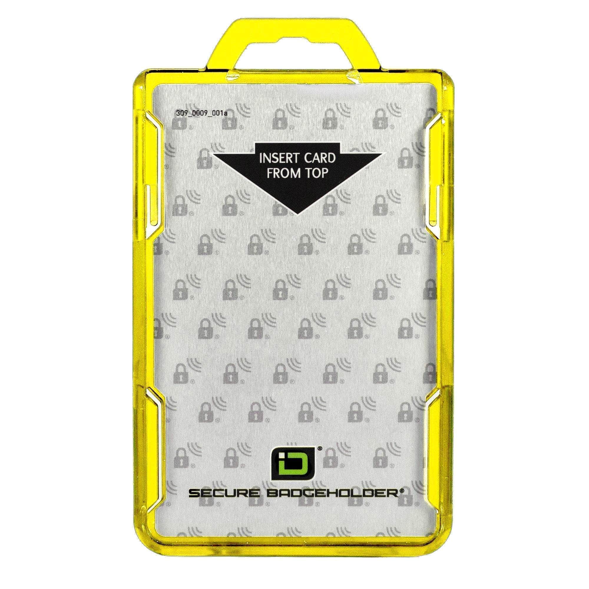 IDSH2004-001B-ID-Stronghold-Yellow-DuoLite-Vertical-2-Card-Holder-Front