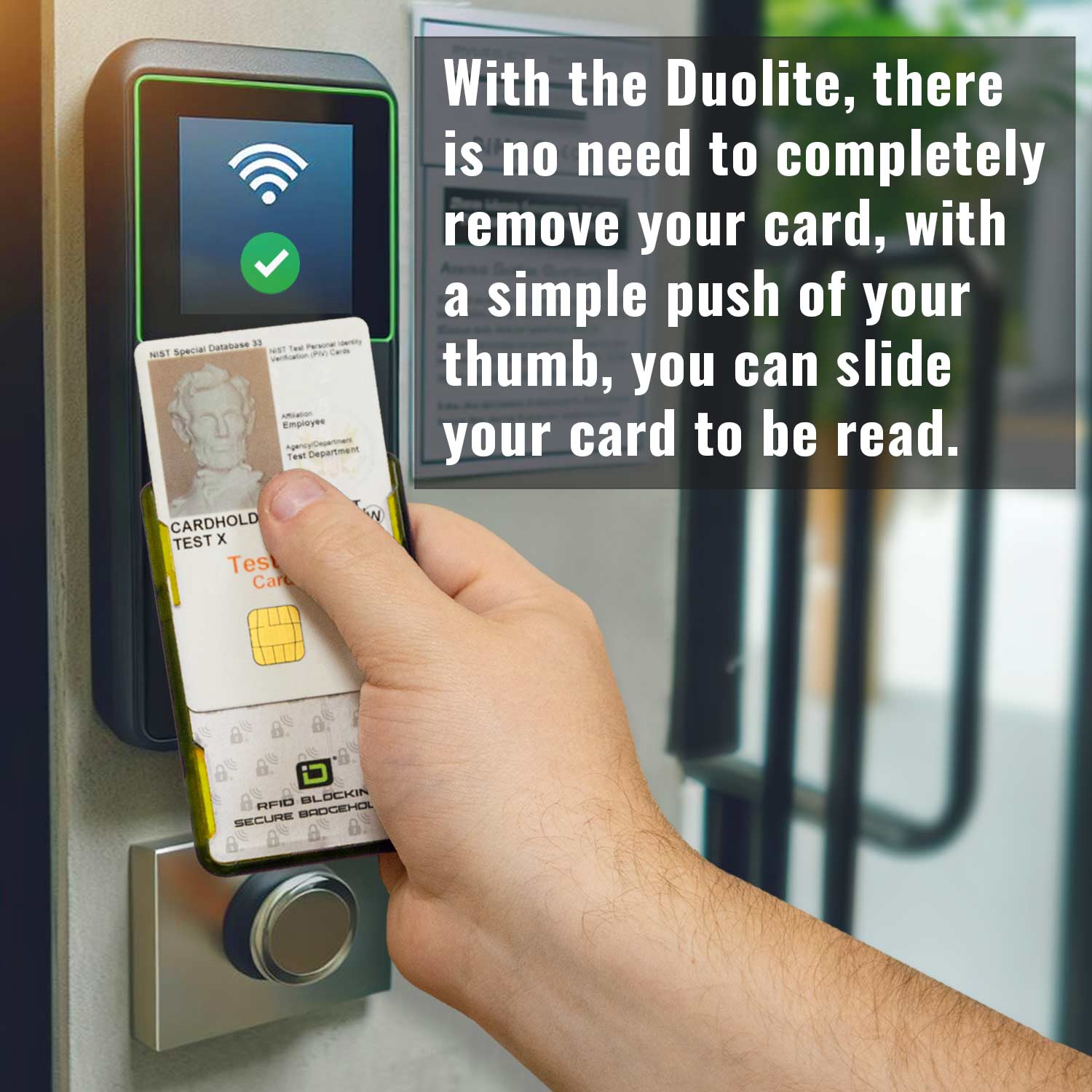 Secure Badge Holder DuoLite ® Vertical 2 ID Card Holder