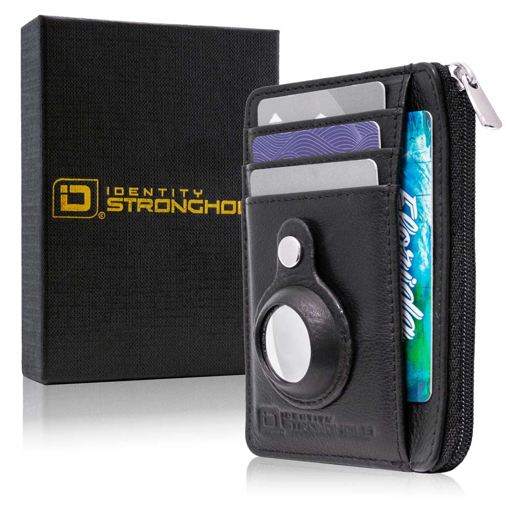 RFID Secure Slim Leather AirTag Wallet
