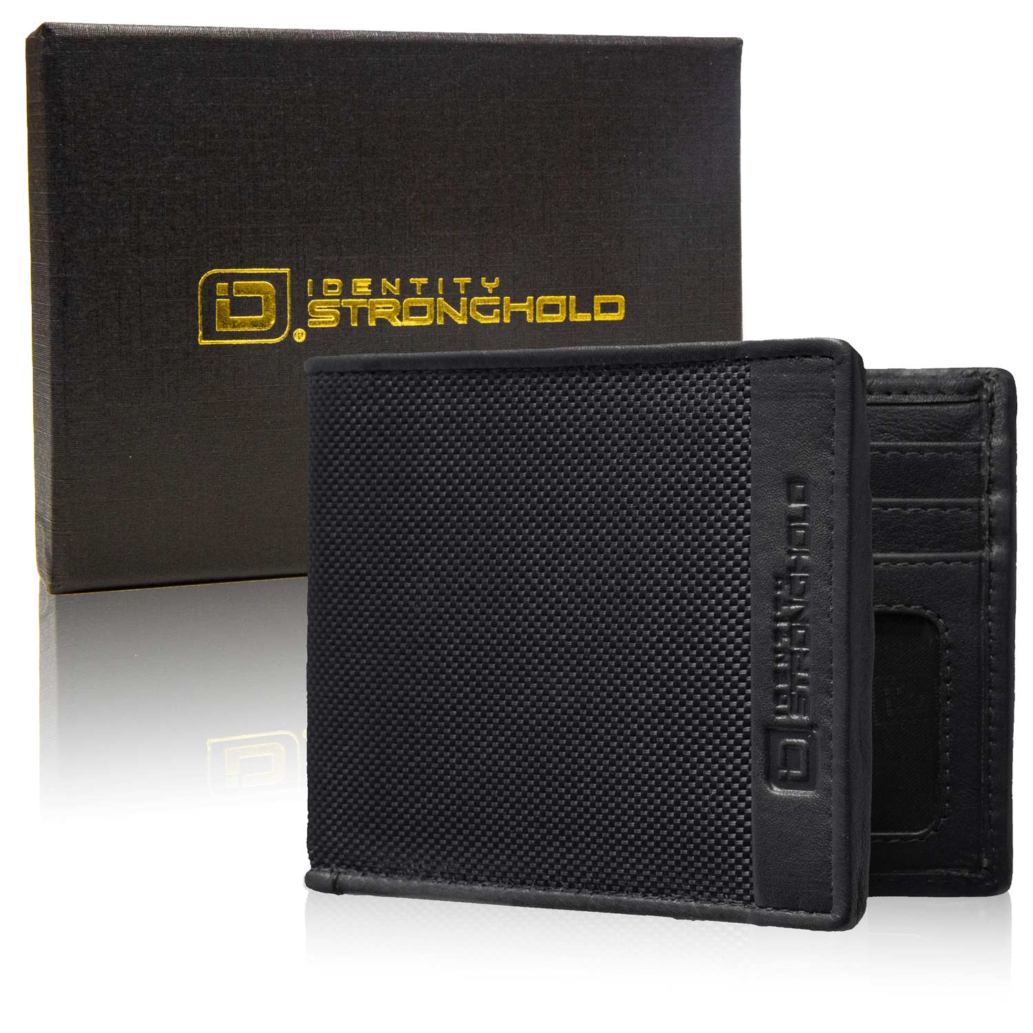 Men's Slot Wallet | RFID Bifold Wallet with ID Window | ID