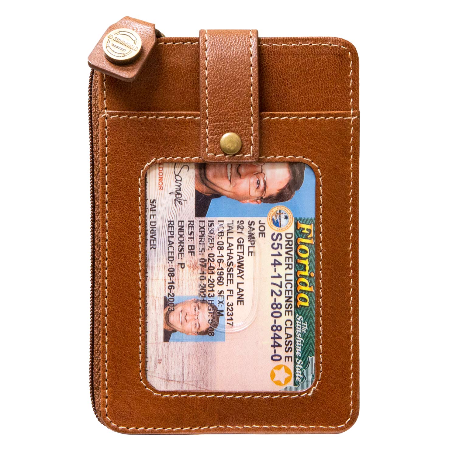 RFID Secure Ultimate Mini Wallet Antiqued Brown by ID Stronghold
