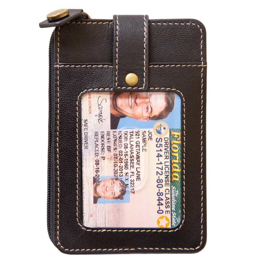RFID Blocking Mega Mini Wallet - Black - IDSH7054 - blk