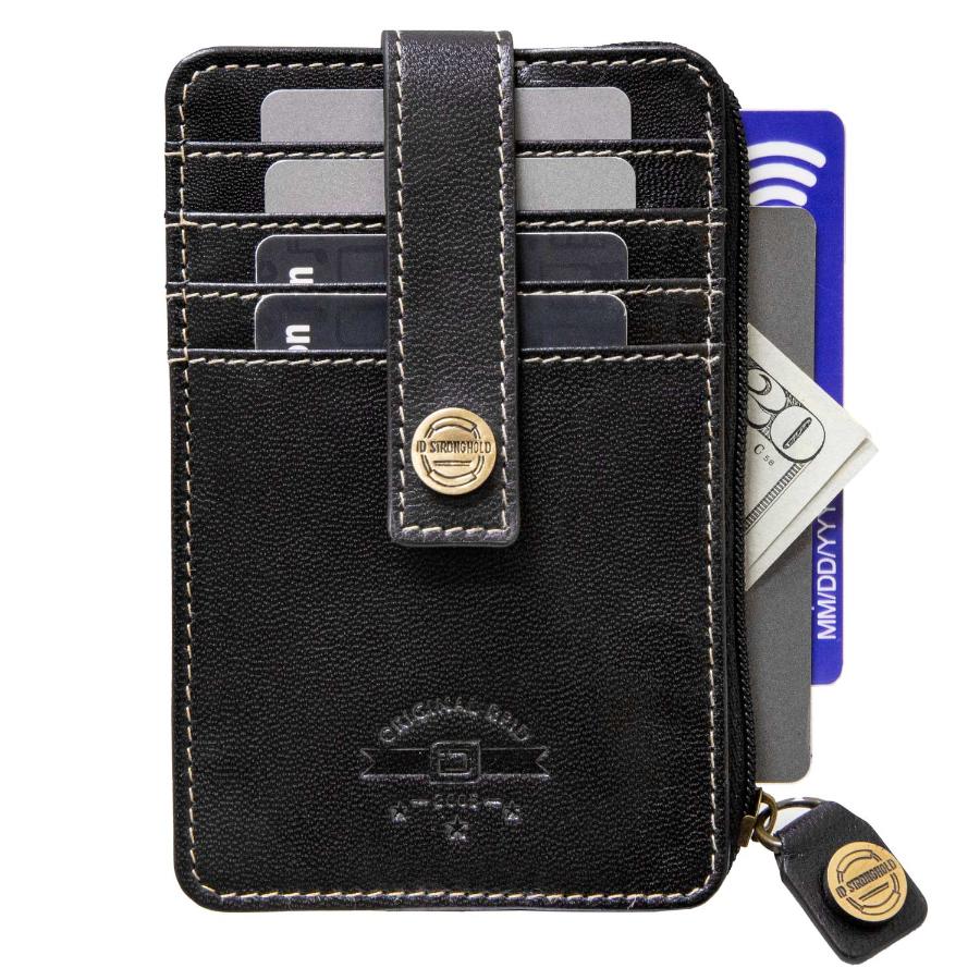 RFID Blocking Mega Mini Wallet - Black - IDSH7054 - blk