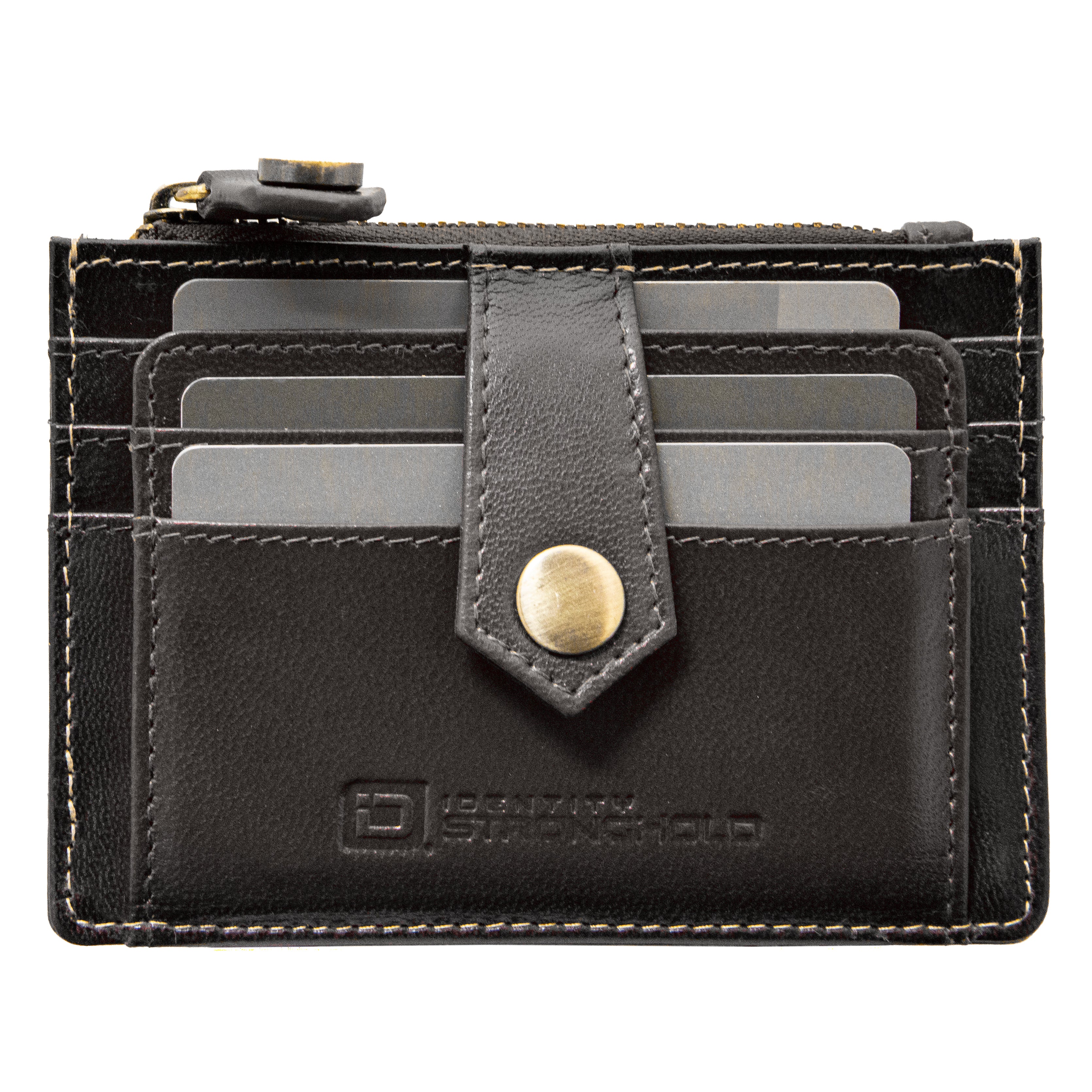 RFID Blocking Money Clip Mini Wallet - Black - IDSH7074 - blk