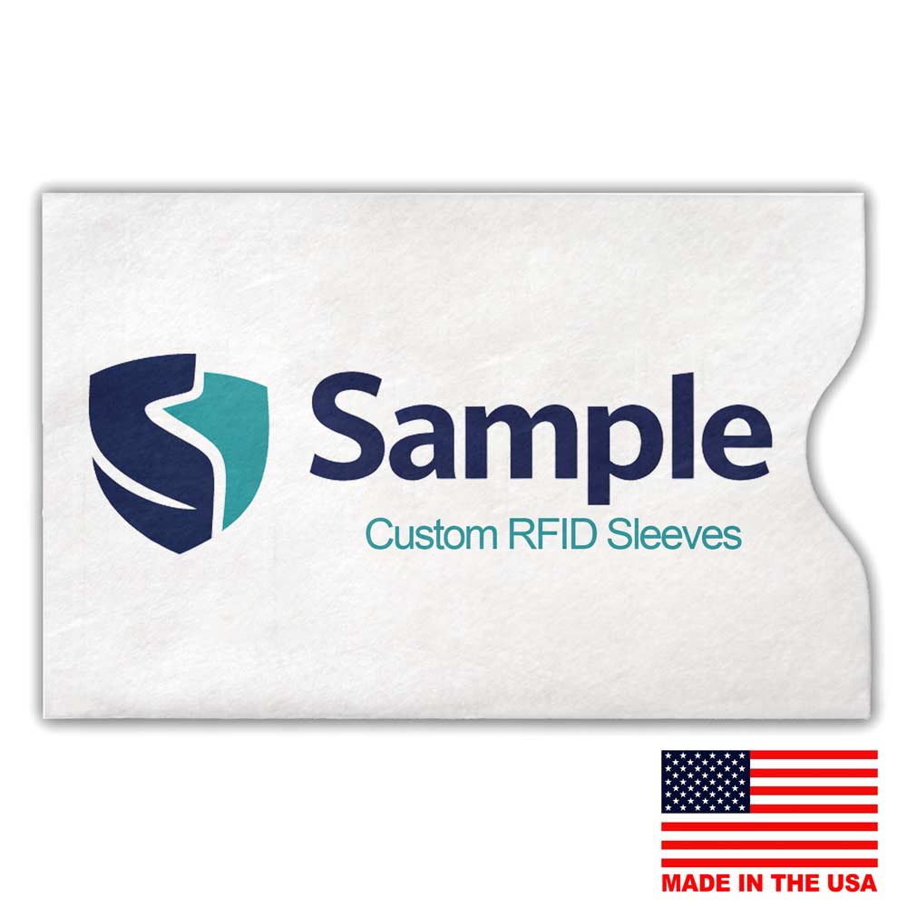 Custom Business Card RFID Blocking Sleeves