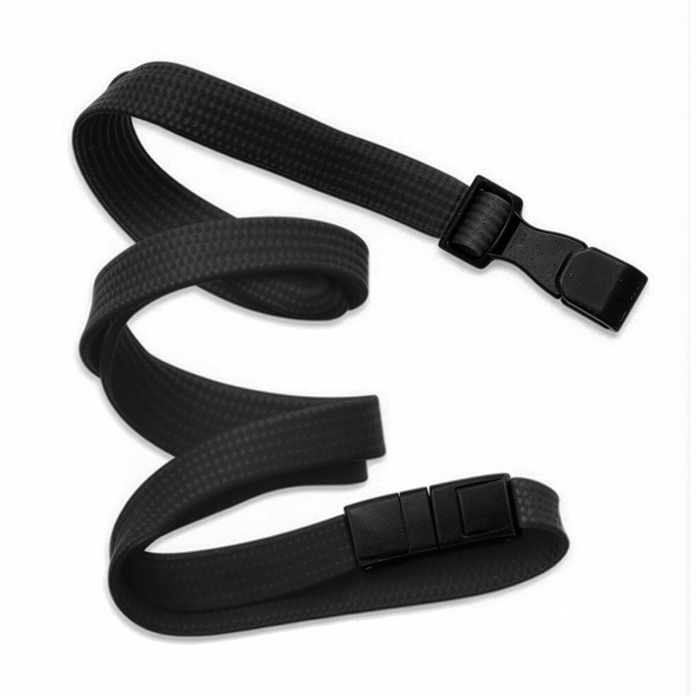 36 " Breakaway Lanyard for ID Badge Holders - Black - IDSH1008 - Blk