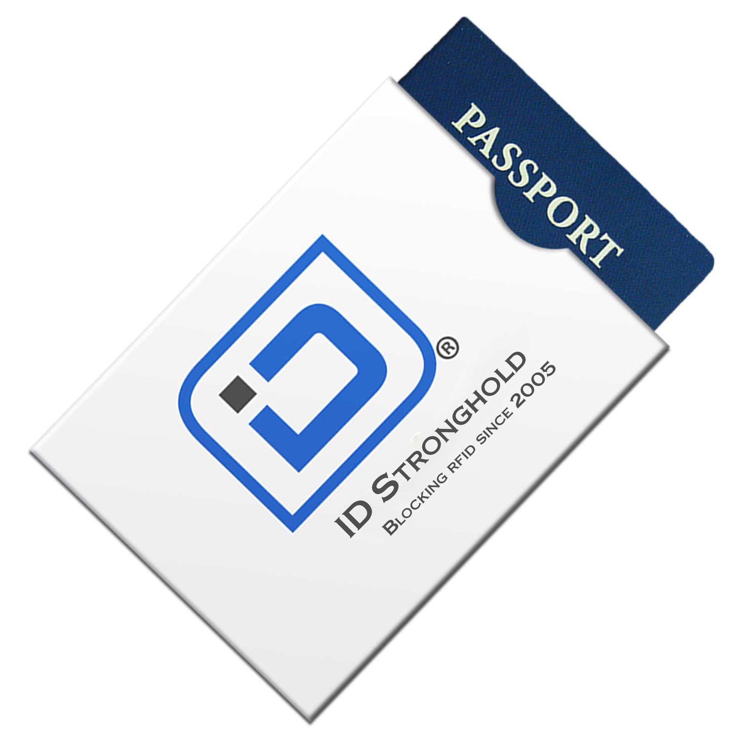 RFID Blocking ID Stronghold Logo Passport Sleeve Covers - 4 Pack - idshpp4pk