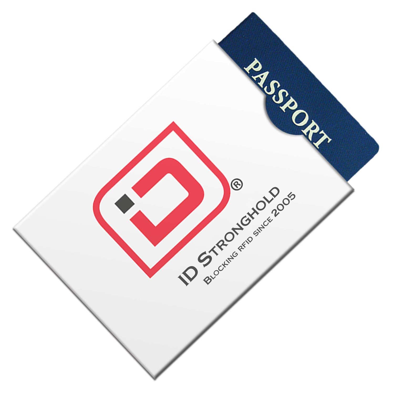 RFID Blocking ID Stronghold Logo Passport Sleeve Covers - 4 Pack - idshpp4pk