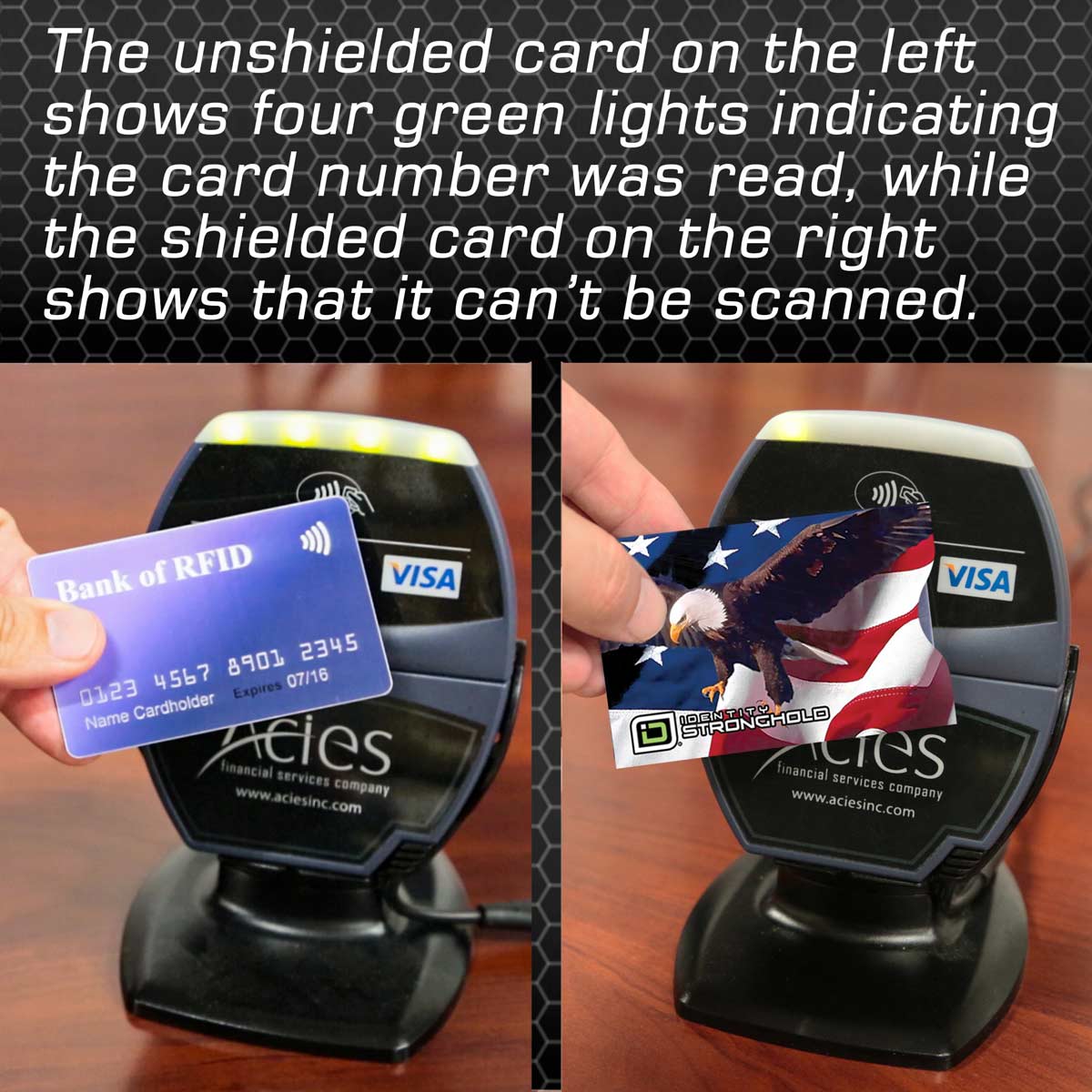 RFID Blocking Credit Card Sleeves - Patriotic 16 Pack - patcc16pk