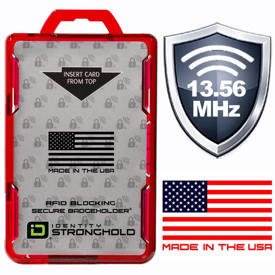 Secure Badge Holder DuoLite Vertical 2 ID Card Holder | ID Stronghold