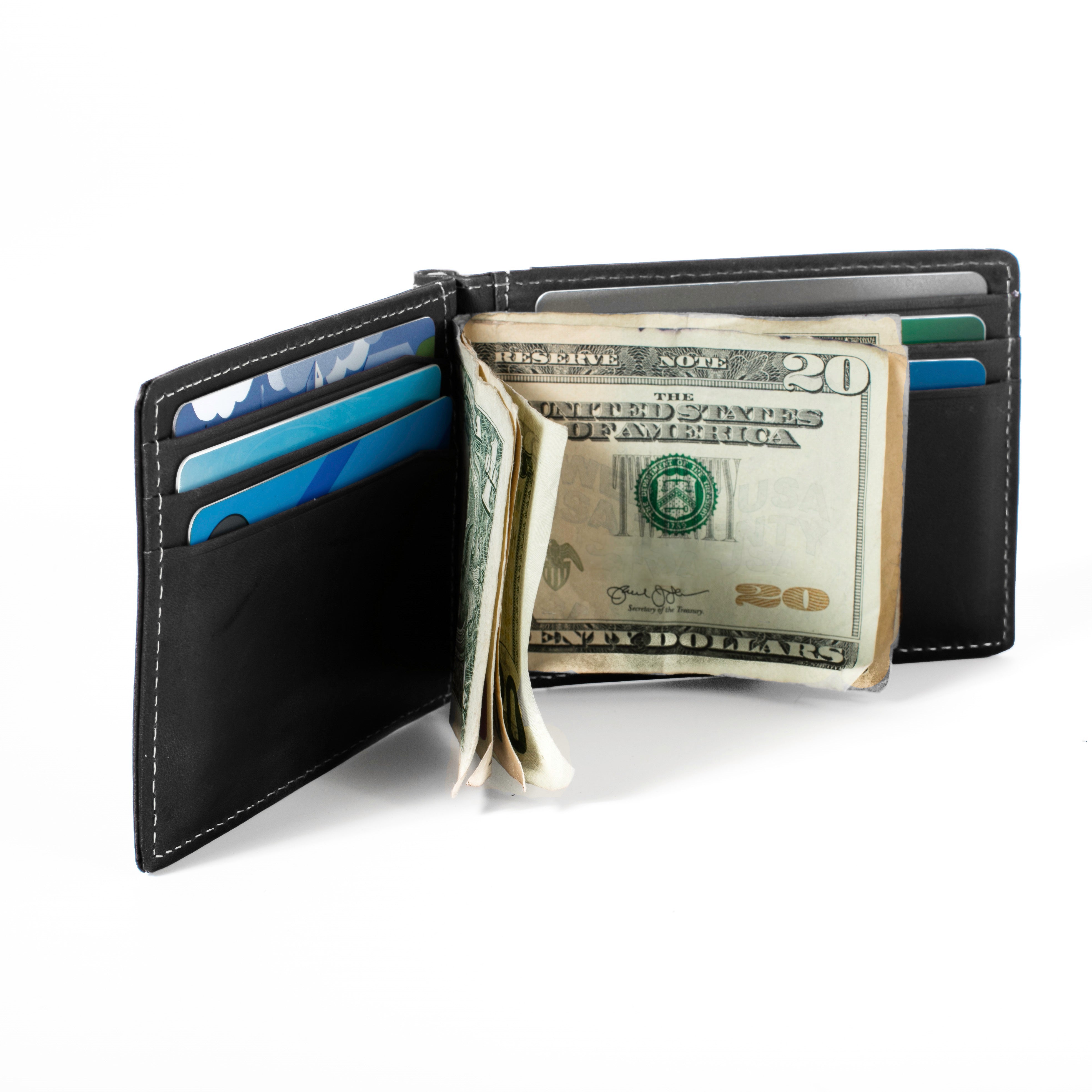 RFID Blocking Money Clip with ID Window