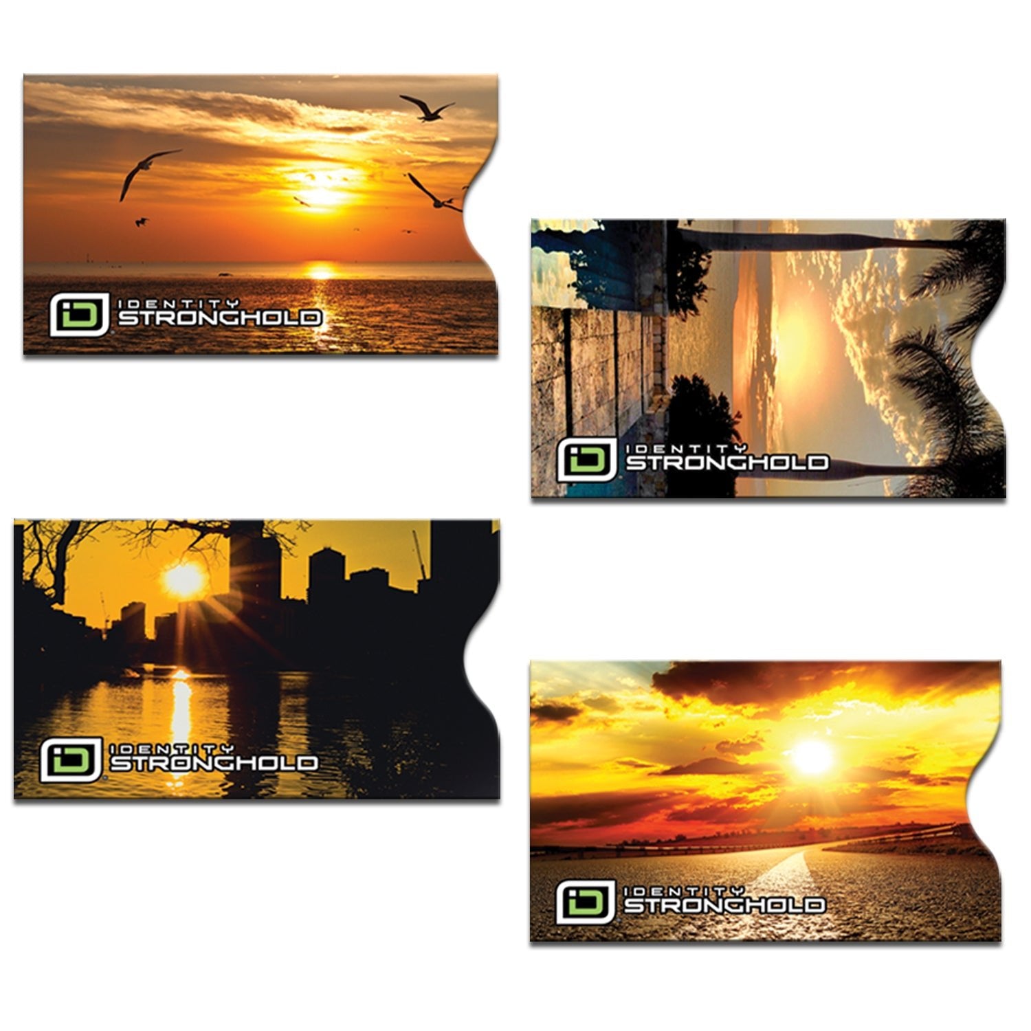 RFID Blocking Sunsets Credit Card Sleeves - 8 Pack