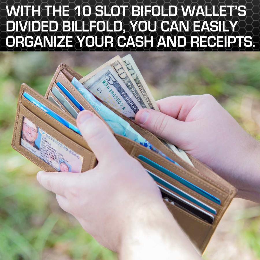 bifold wallet with money