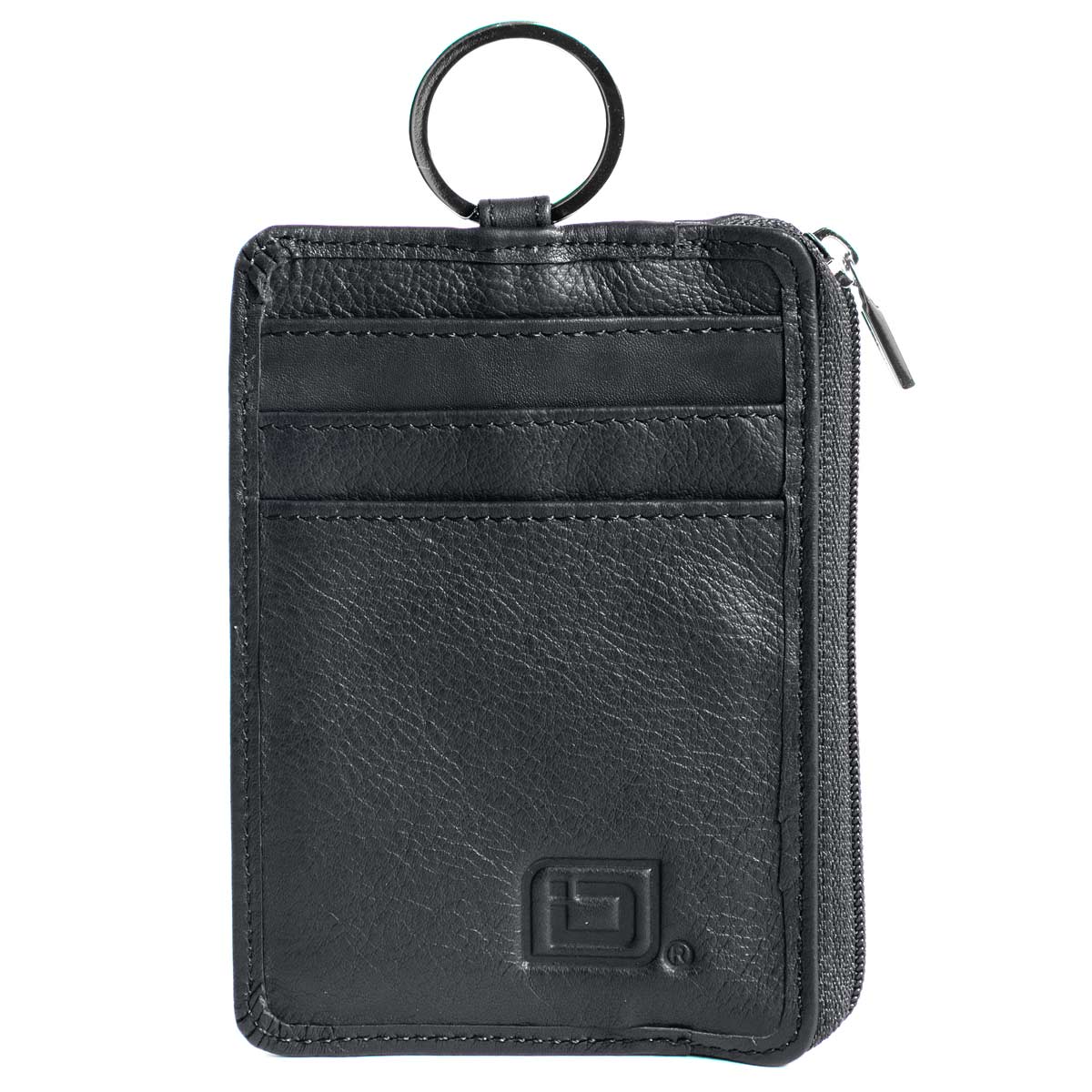 RFID Blocking Leather Secure Badge Holder Portrait